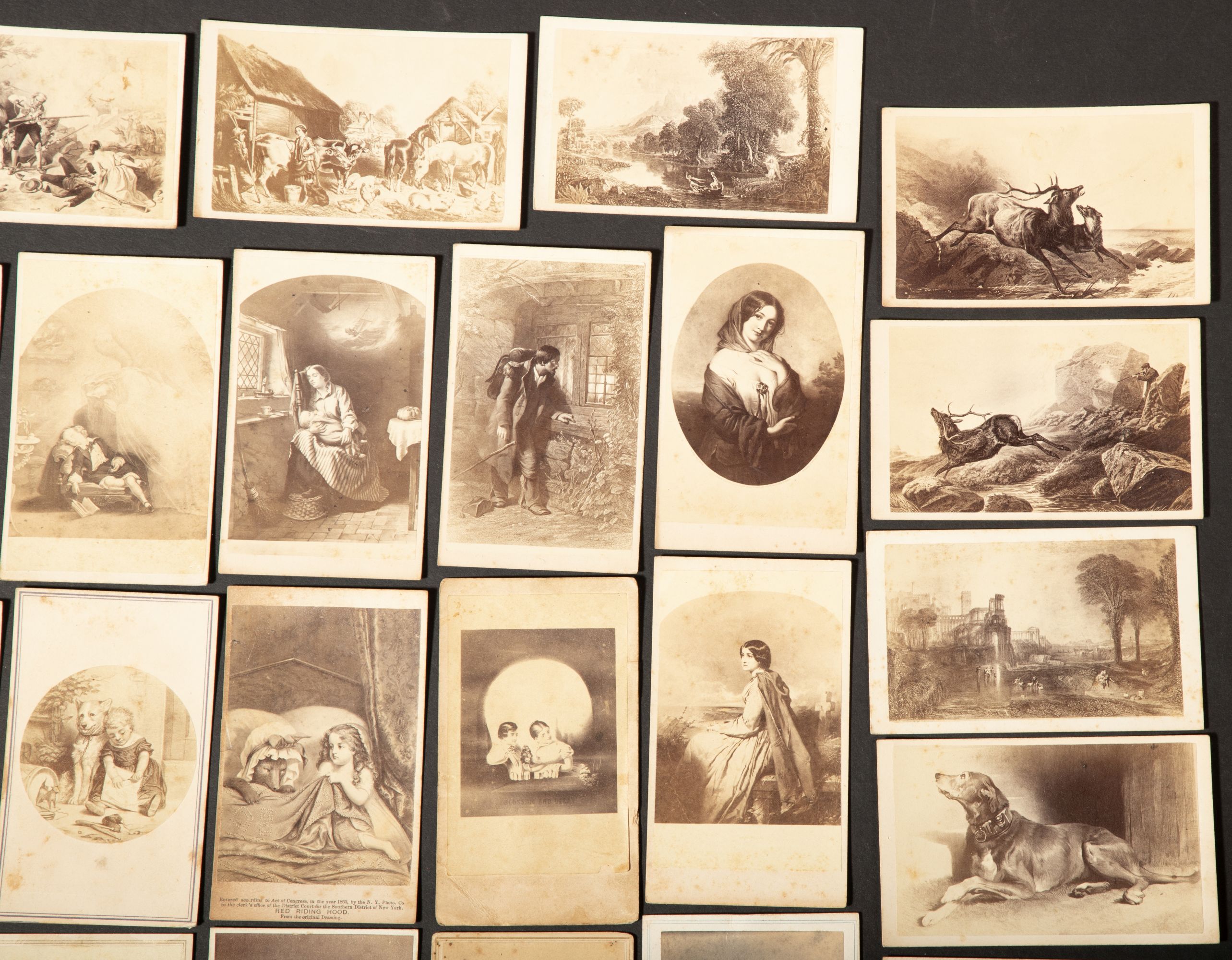 A GROUP OF 44 VARIOUS CDV PHOTOGRAPHIC IMAGES