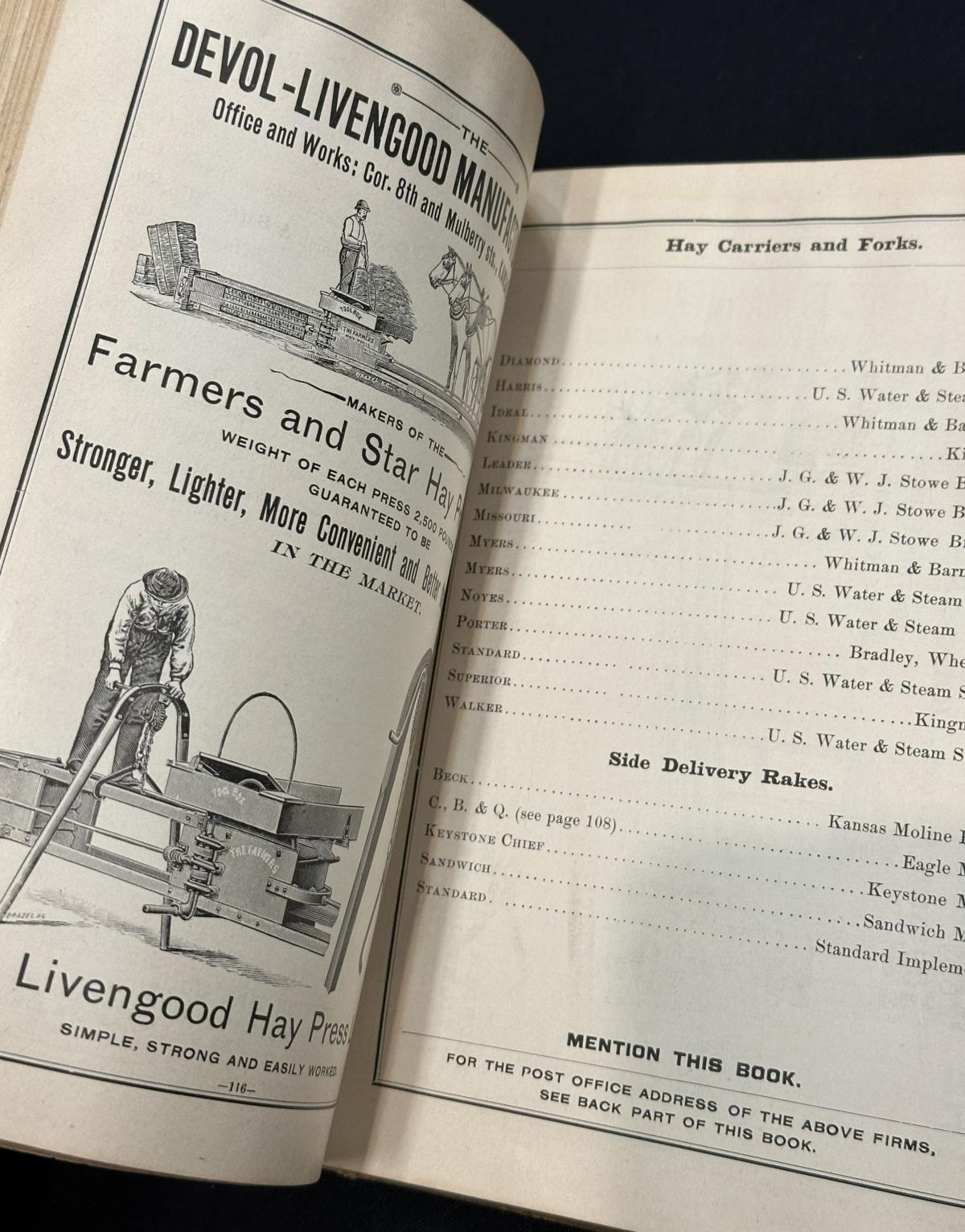 FARMING TRADE CATALOGS AND HOPKINS STOCK PHOTO ALBUM