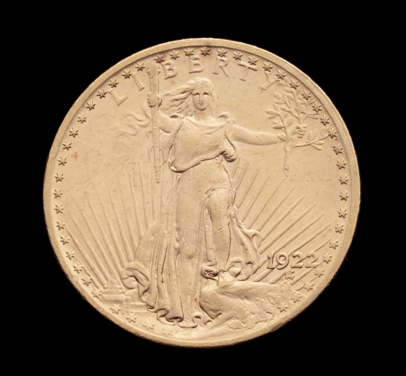 ST. GAUDENS 1922 DOUBLE EAGLE $20 GOLD COIN