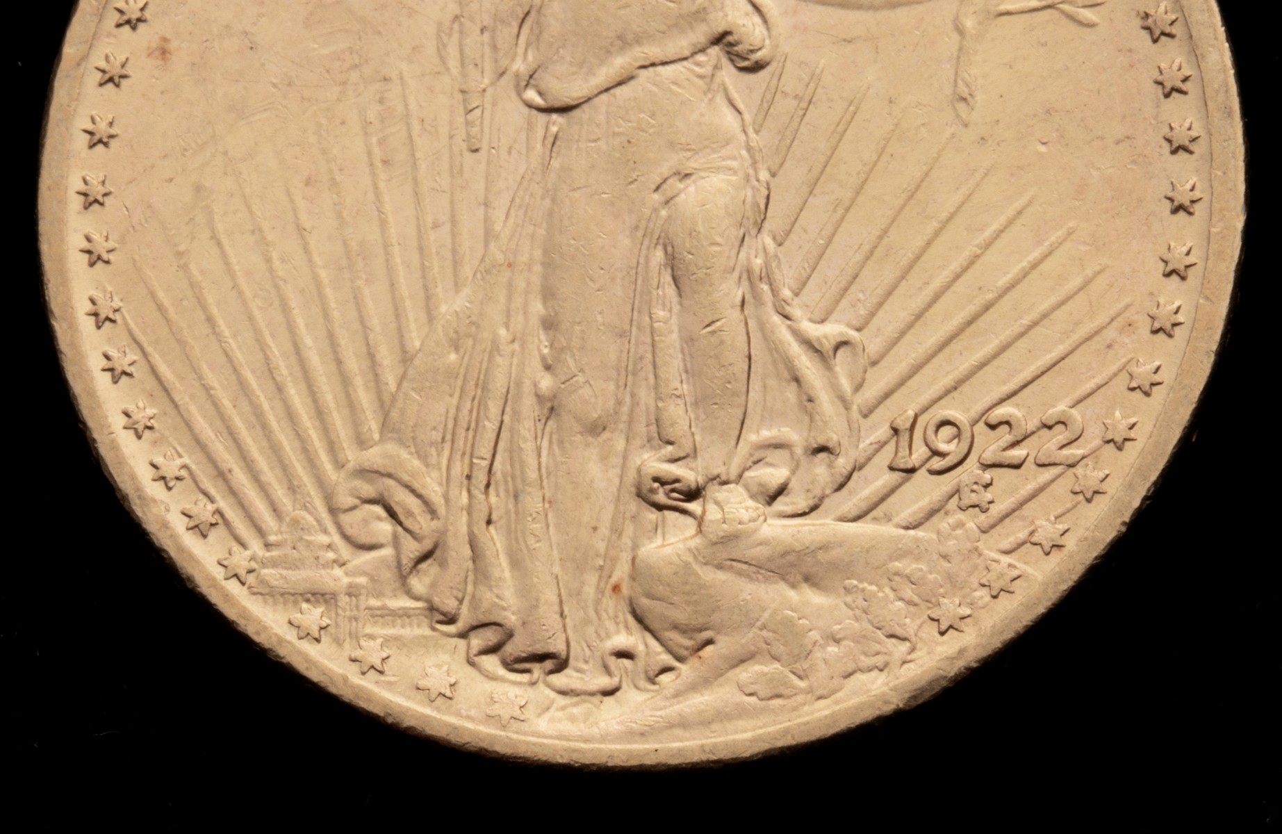 ST. GAUDENS 1922 DOUBLE EAGLE $20 GOLD COIN