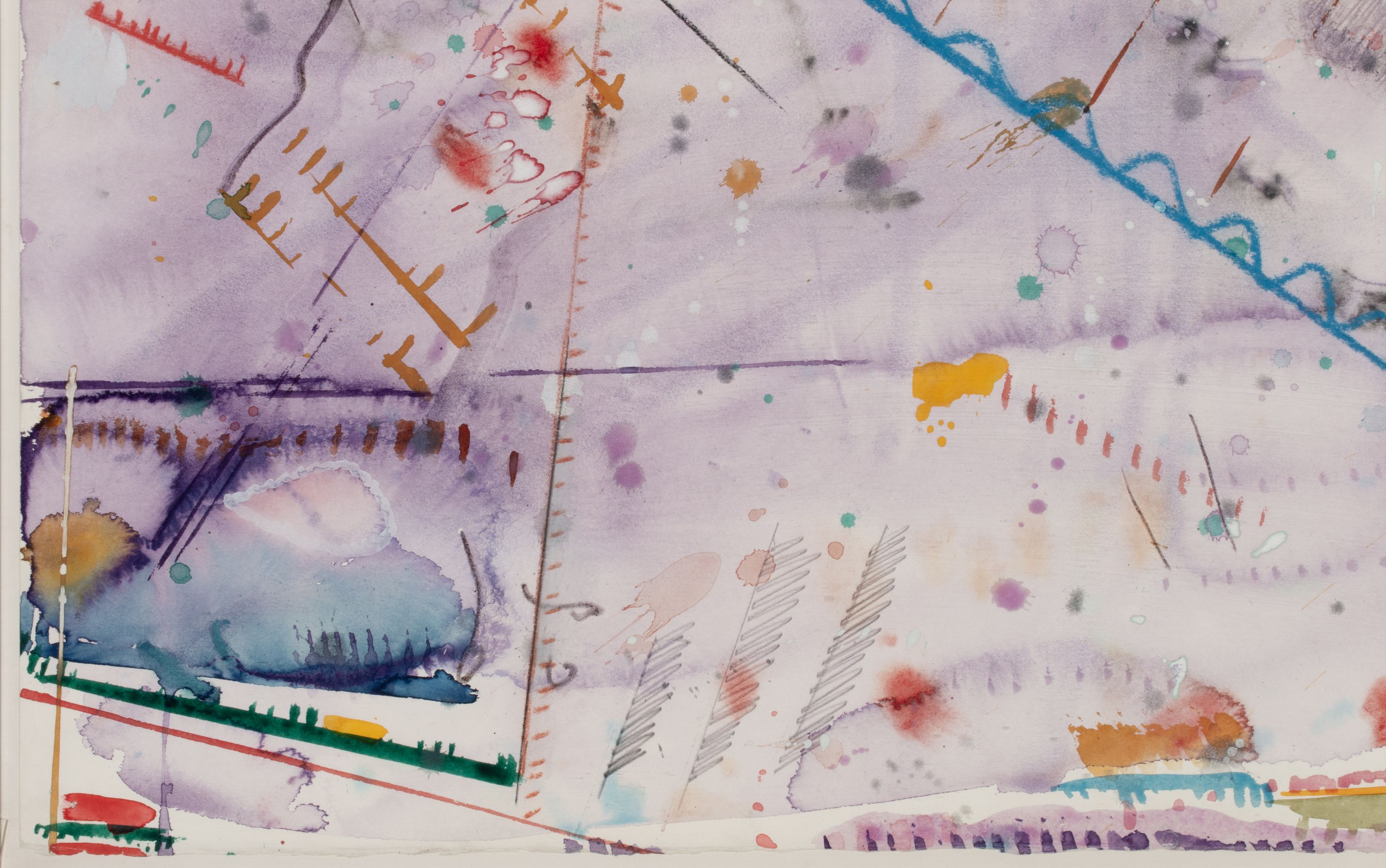 RONALD SLOWINSKI (1932-2023) HOPI FLOWER WATERCOLOR