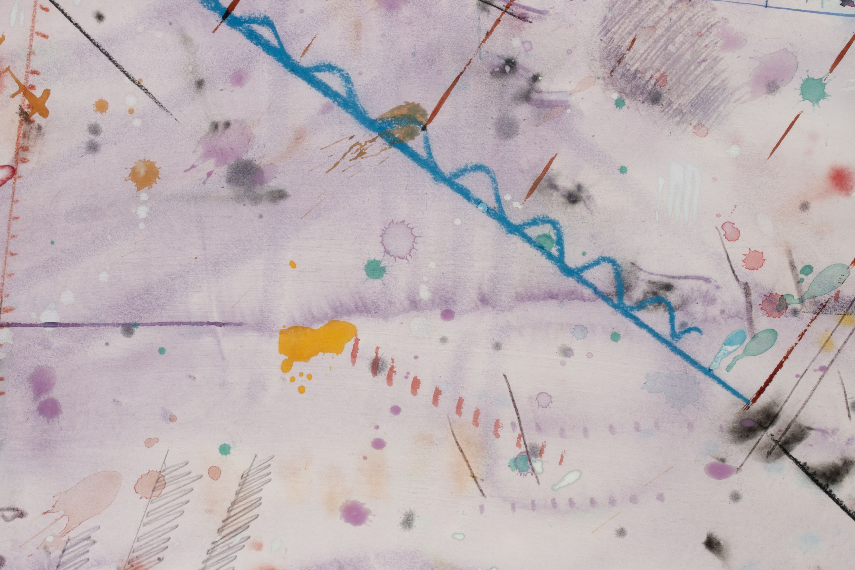 RONALD SLOWINSKI (1932-2023) HOPI FLOWER WATERCOLOR