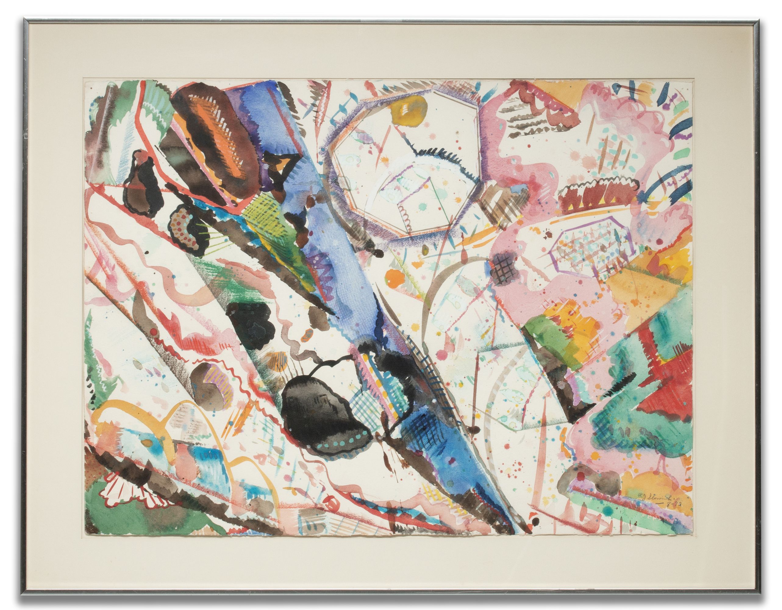 RONALD SLOWINSKI (1932-2023) 1972 WATERCOLOR