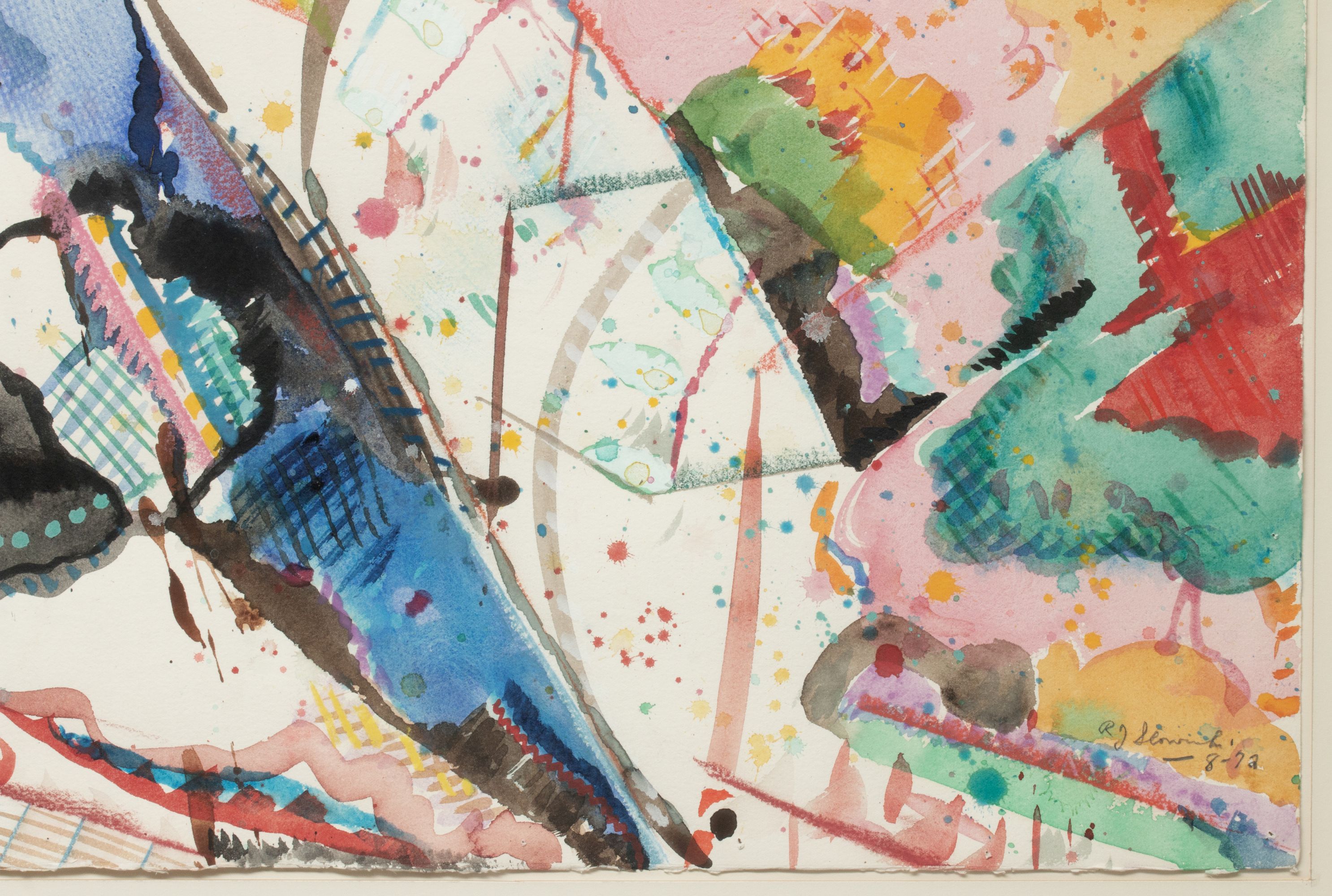 RONALD SLOWINSKI (1932-2023) 1972 WATERCOLOR