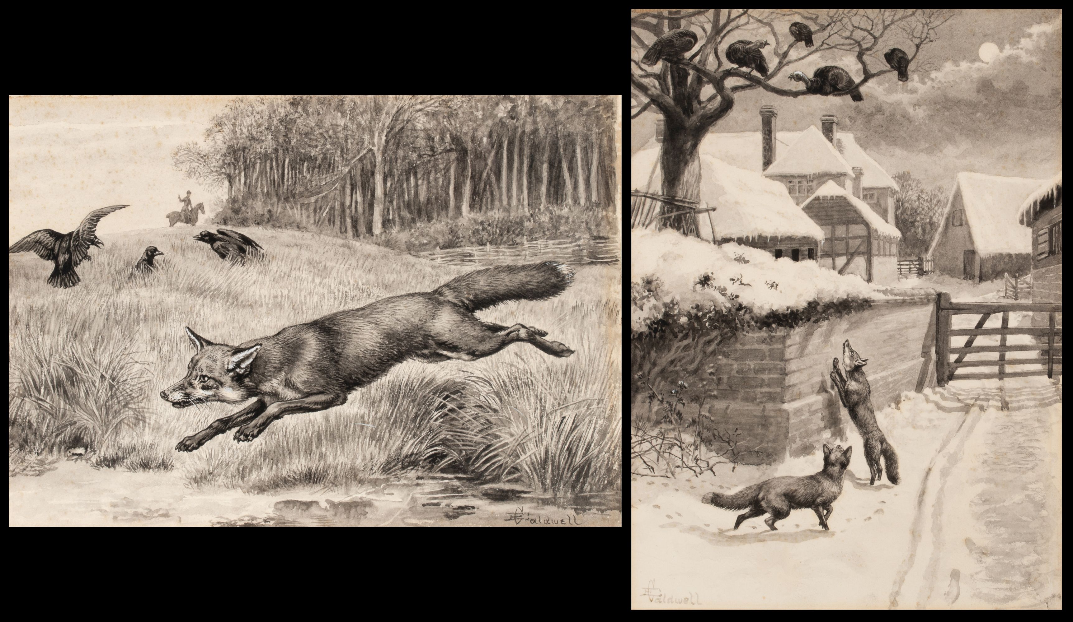 EDMUND CALDWELL (1852-1930) INKWASH ON PAPER (2)