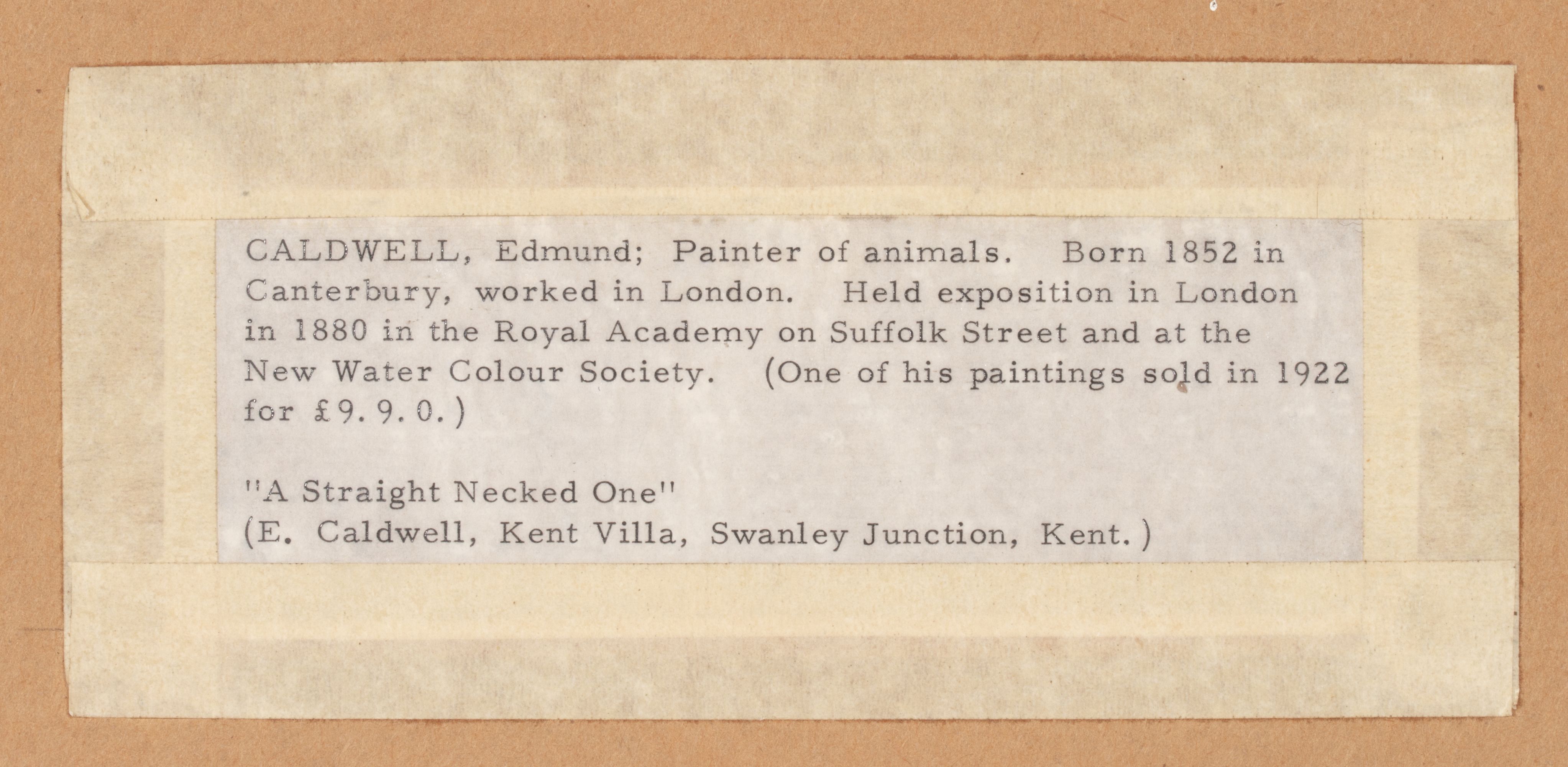 EDMUND CALDWELL (1852-1930) INKWASH ON PAPER (2)