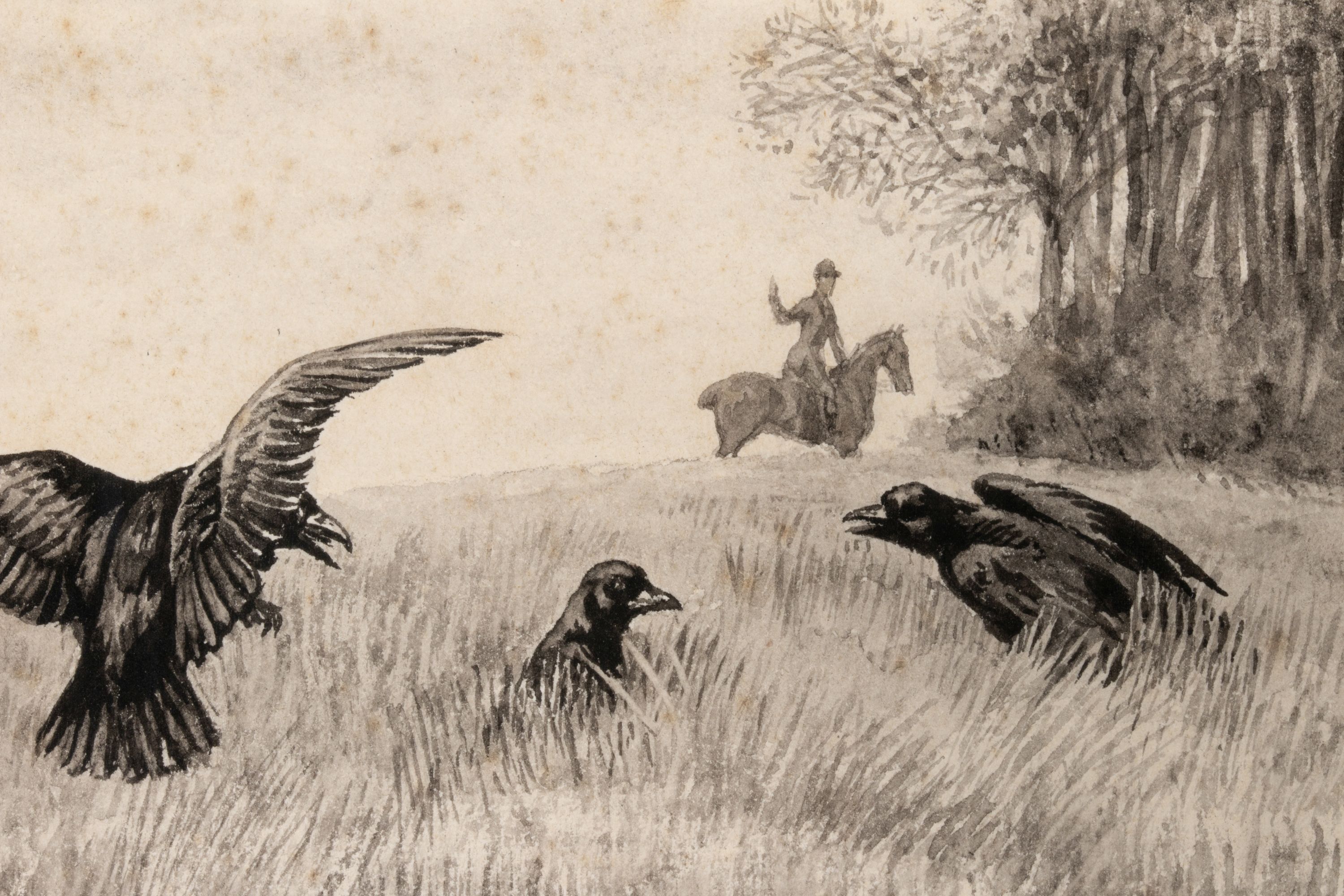 EDMUND CALDWELL (1852-1930) INKWASH ON PAPER (2)