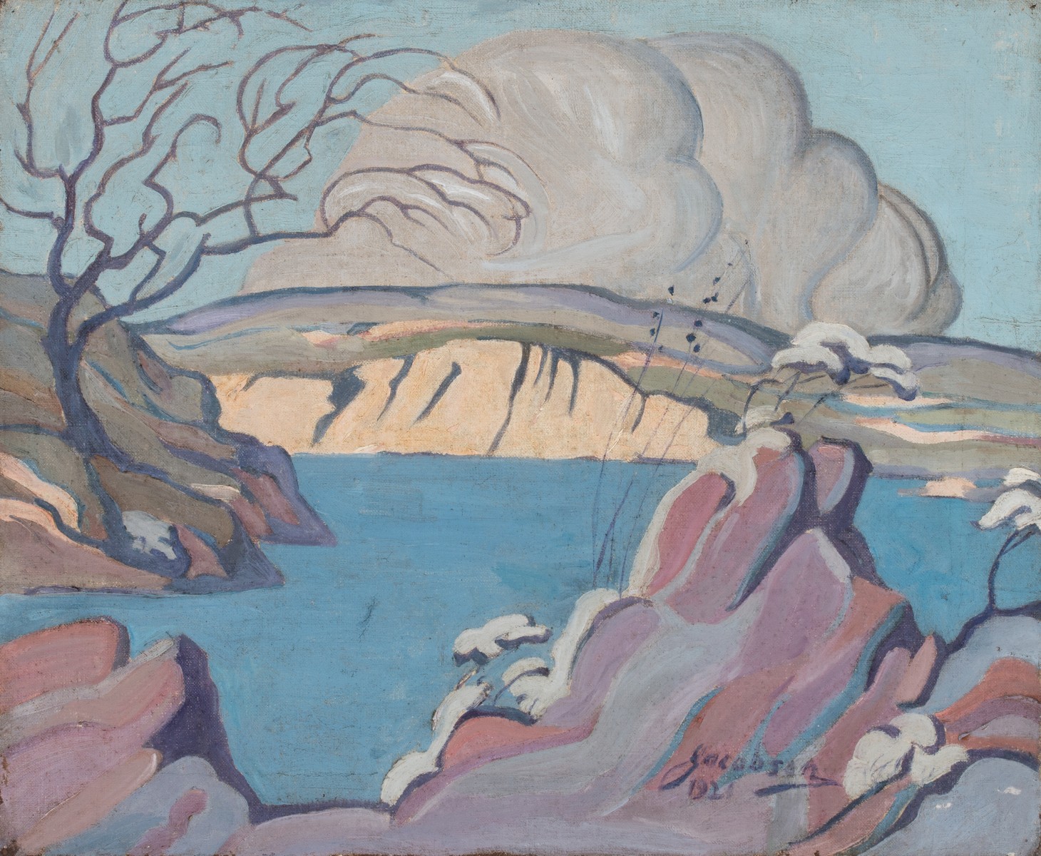 OSCAR JACOBSON (1882-1966) 1921 OIL ON CANVAS