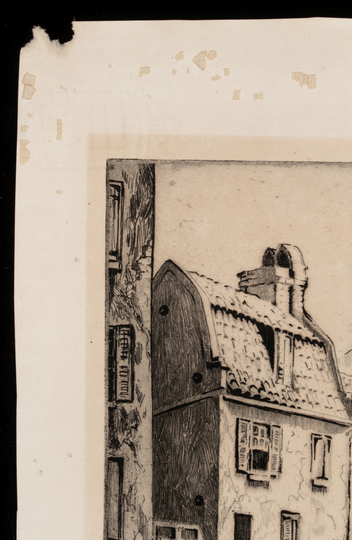 ELIZABETH VERNER (1883-1979) SIGNED ETCHING, CHARLESTON