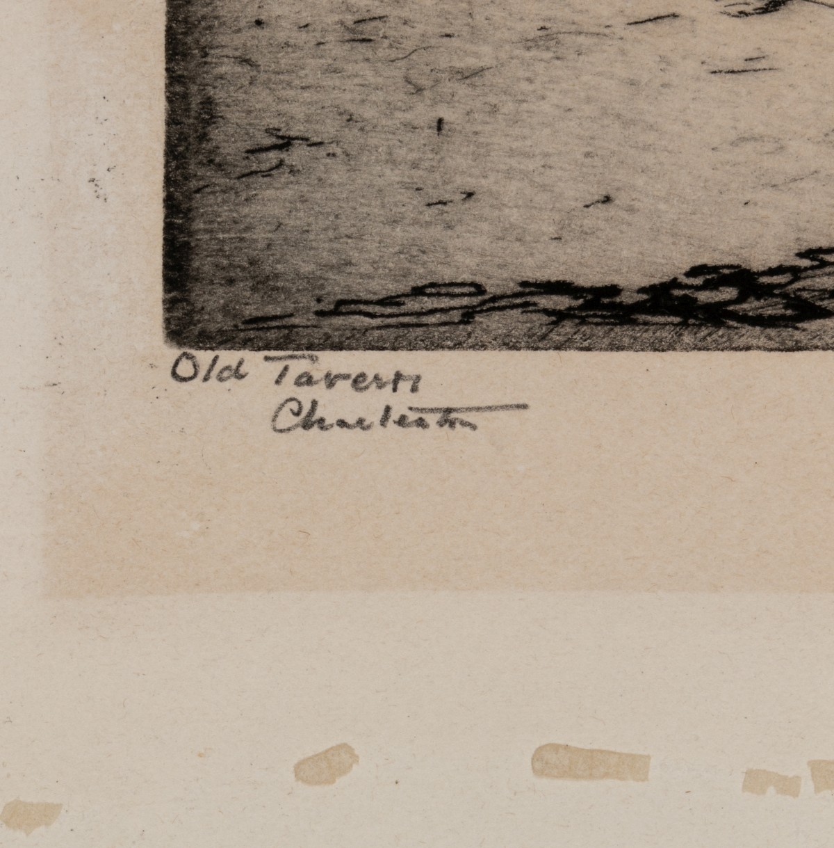 ELIZABETH VERNER (1883-1979) SIGNED ETCHING, CHARLESTON