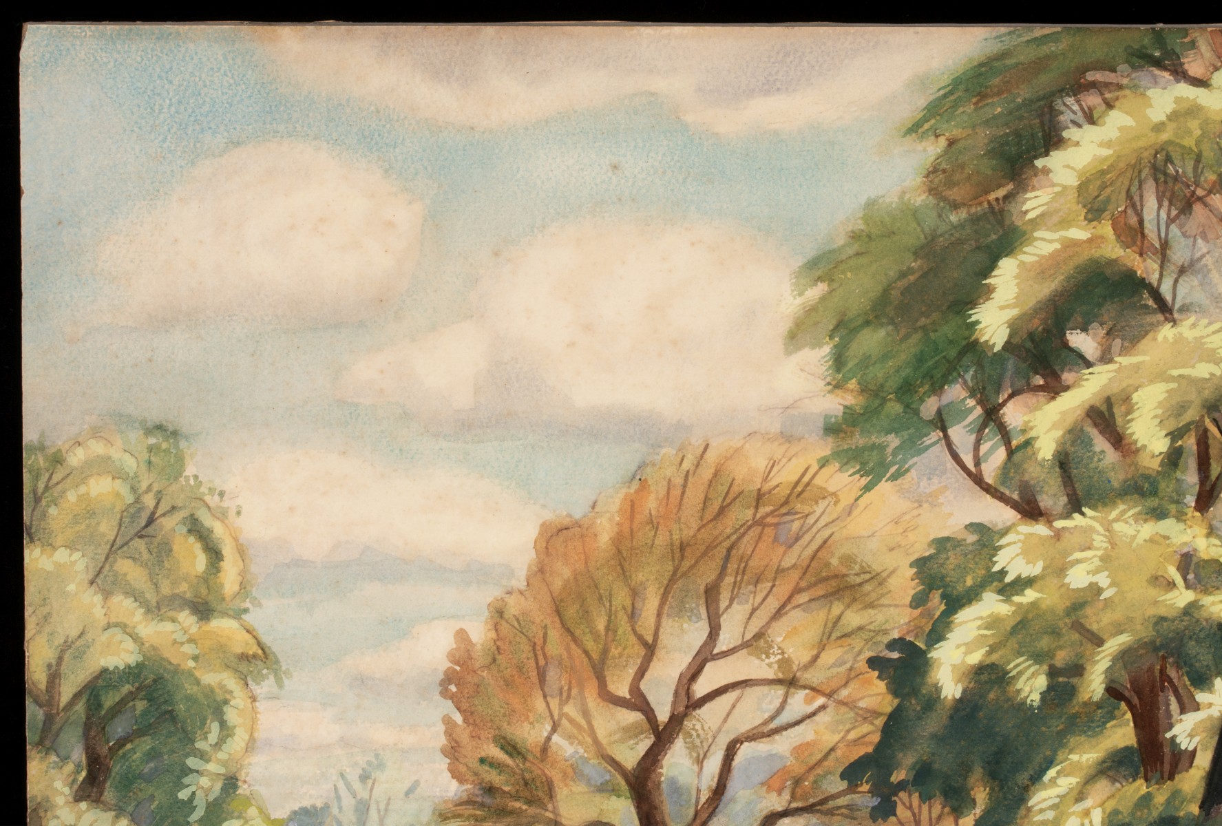 GALE STOCKWELL (1907-1983) WATERCOLOR ON ARTIST'S BOARD