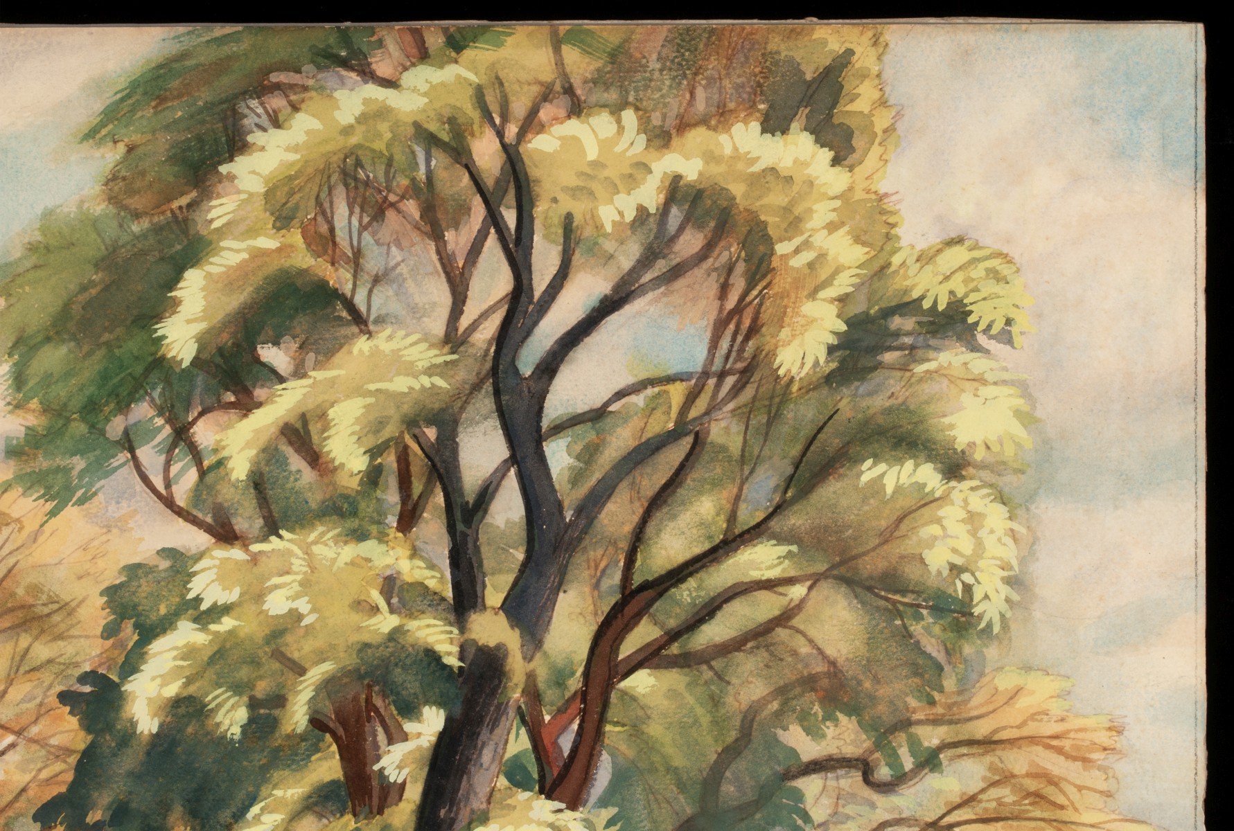 GALE STOCKWELL (1907-1983) WATERCOLOR ON ARTIST'S BOARD
