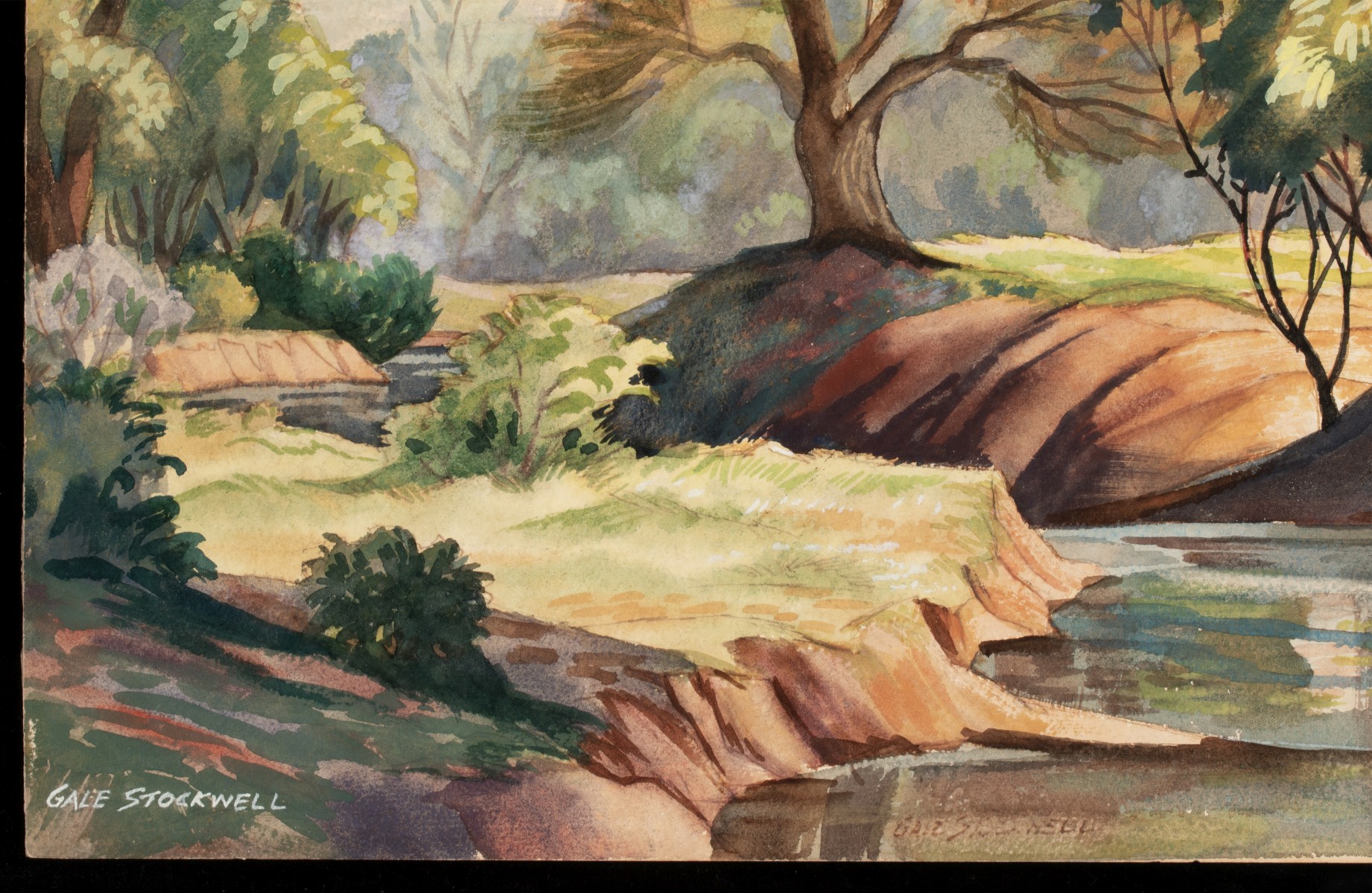 GALE STOCKWELL (1907-1983) WATERCOLOR ON ARTIST'S BOARD