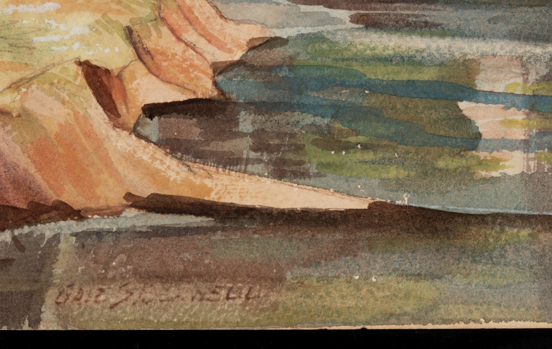 GALE STOCKWELL (1907-1983) WATERCOLOR ON ARTIST'S BOARD