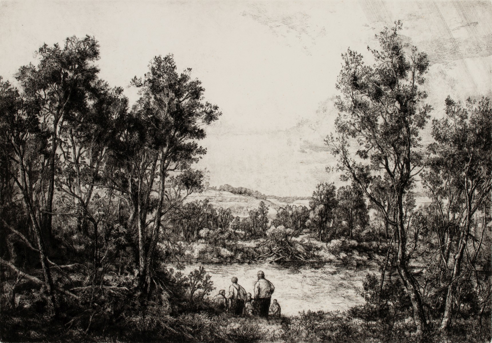 DOUG OSA (BORN 1952) PENCIL SIGNED ETCHING