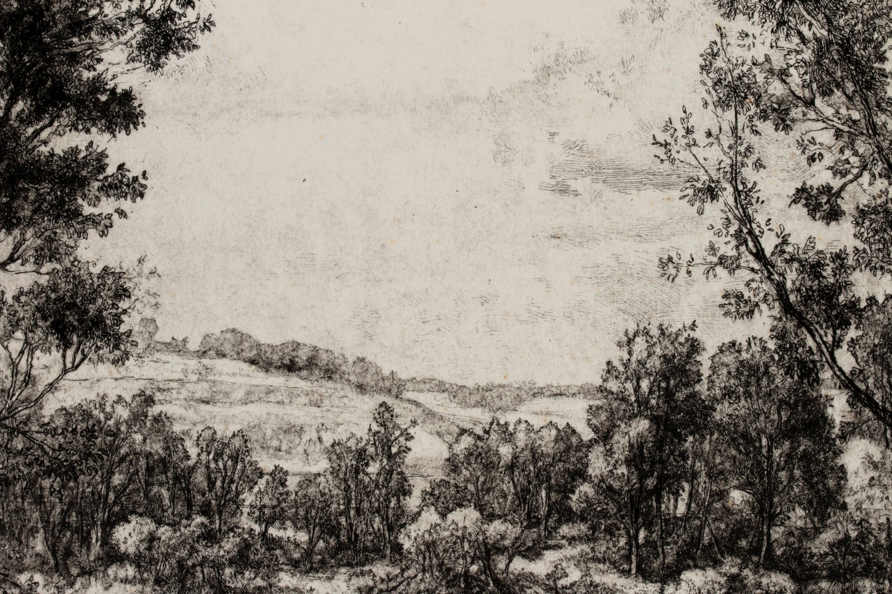 DOUG OSA (BORN 1952) PENCIL SIGNED ETCHING
