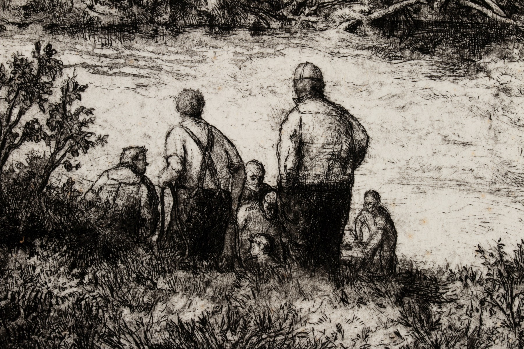 DOUG OSA (BORN 1952) PENCIL SIGNED ETCHING