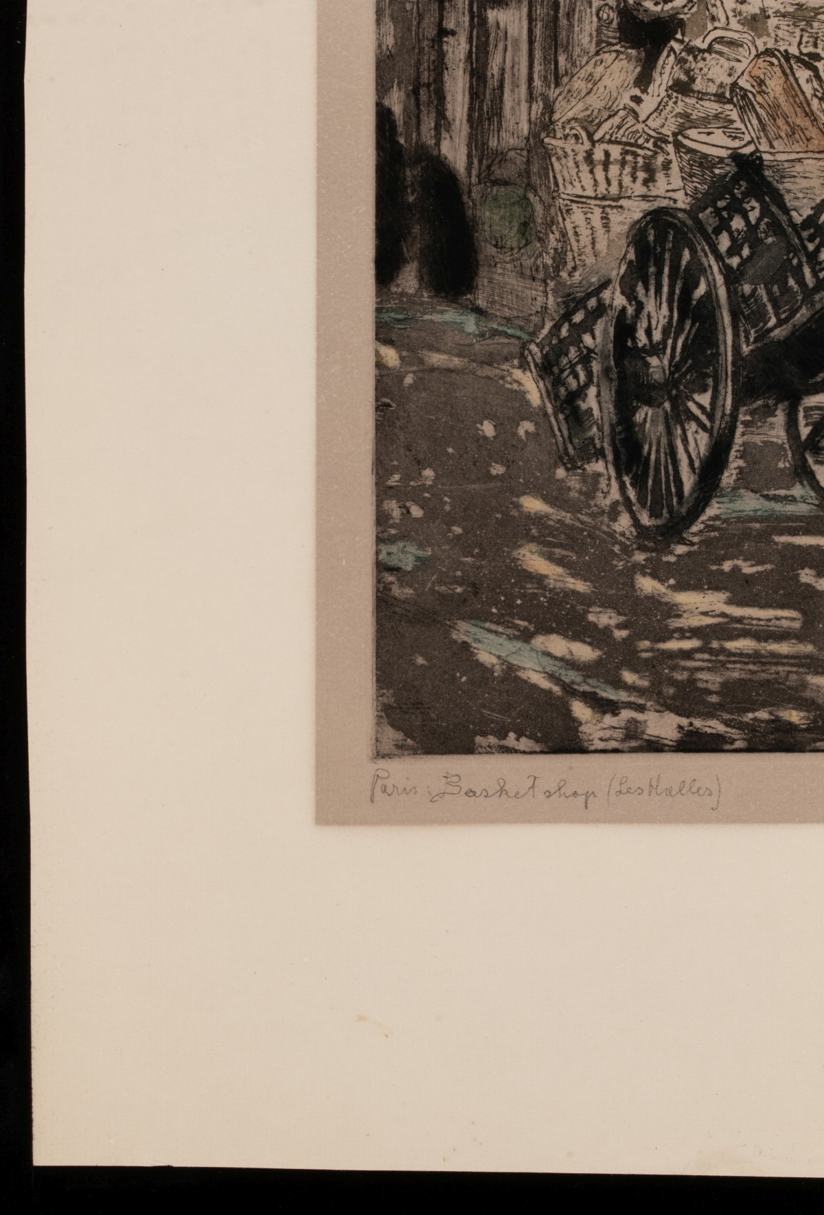 MAX POLLAK (1886-1970) PENCIL SIGNED COLOR AQUATINT
