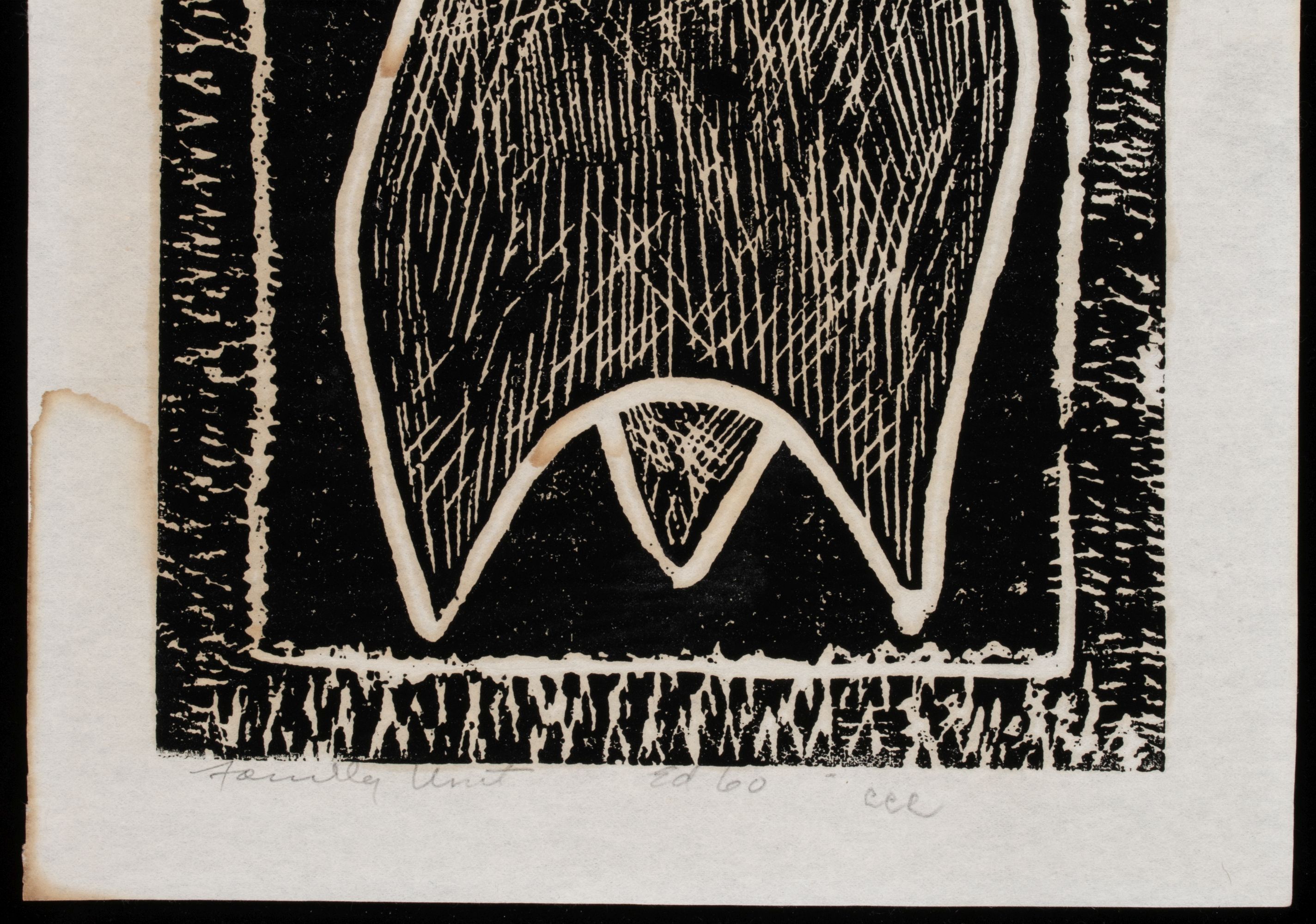 CECIL CARSTENSEN (1906-1991) BLOCK PRINT & SCULPTURE