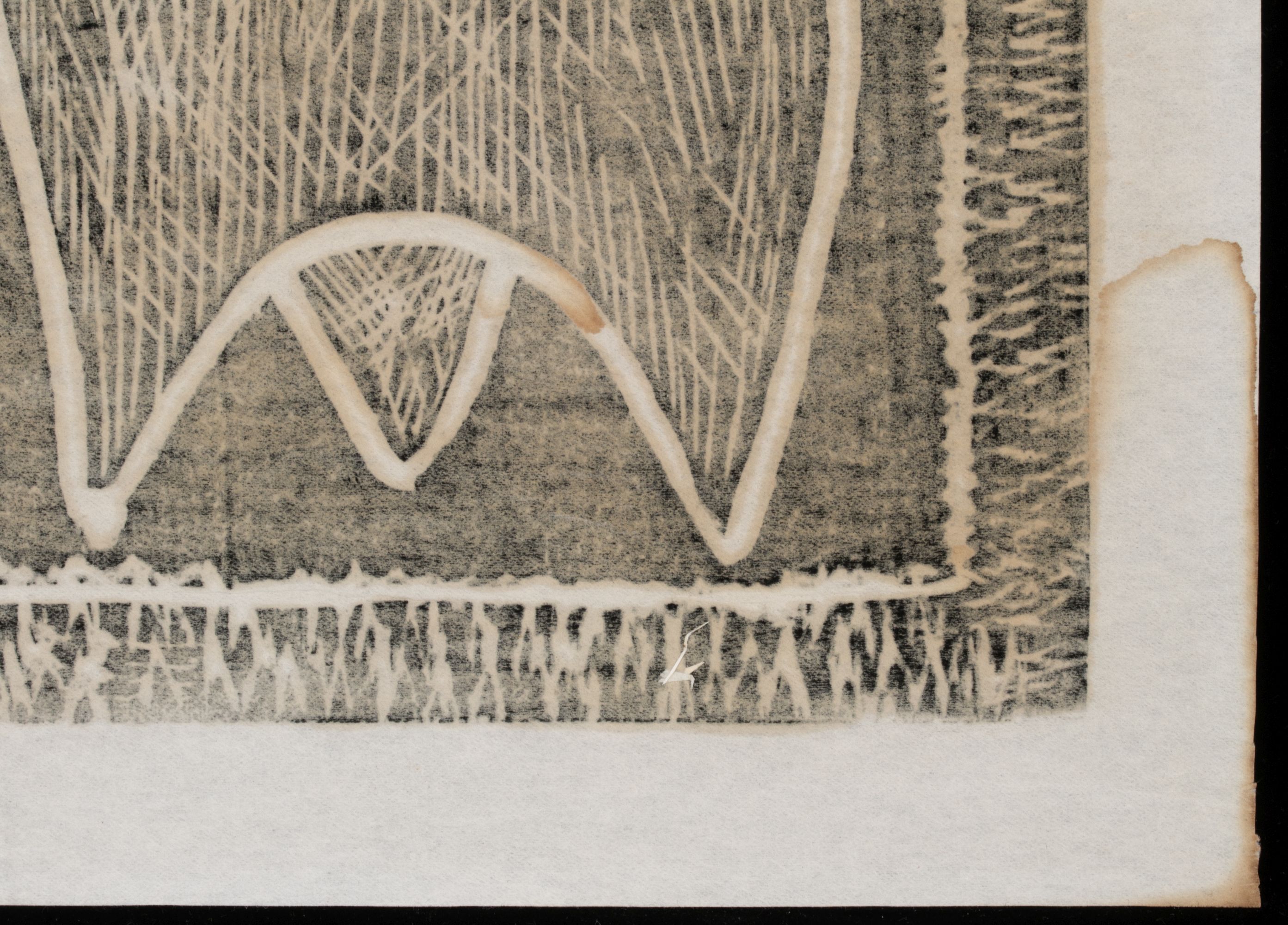 CECIL CARSTENSEN (1906-1991) BLOCK PRINT & SCULPTURE