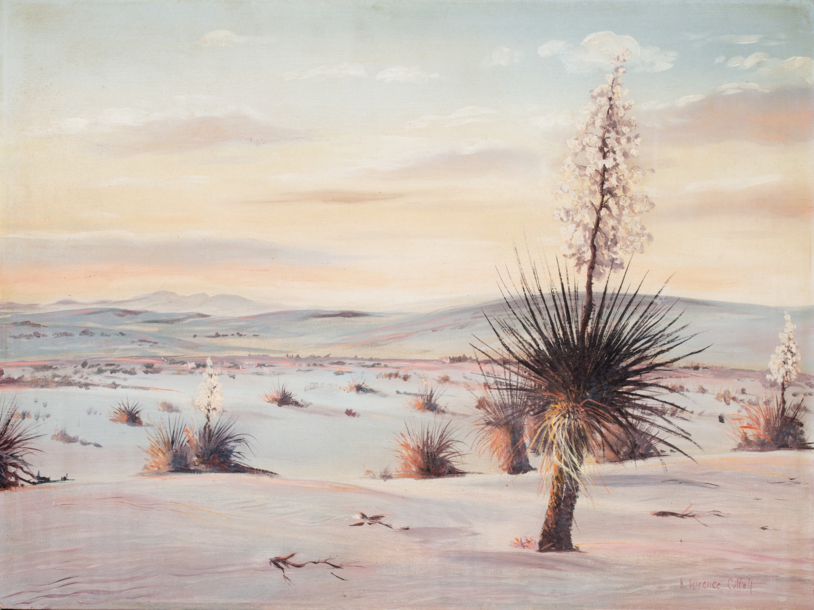 LAURENCE COFFELT (1910-1976) OIL ON CANVAS BOARD