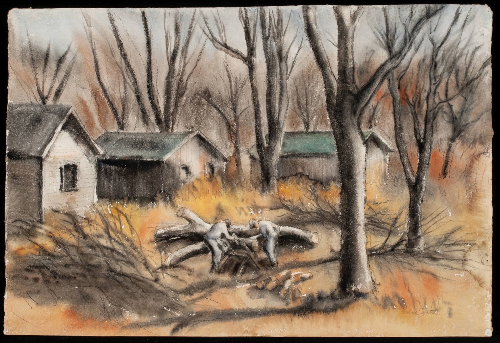PAULINA EVERITT (1905-1996) WATERCOLOR ON PAPER