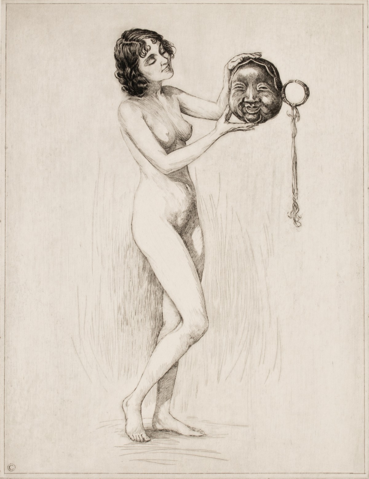 CHARLES SINDELAER (1885-1947) PENCIL SIGNED DRYPOINT