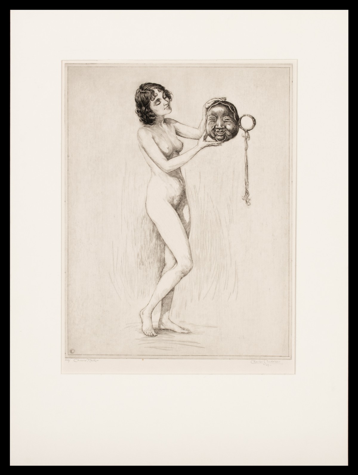 CHARLES SINDELAER (1885-1947) PENCIL SIGNED DRYPOINT