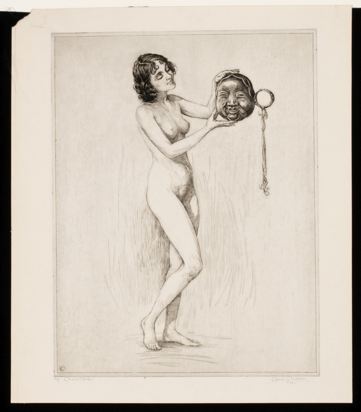 CHARLES SINDELAER (1885-1947) PENCIL SIGNED DRYPOINT
