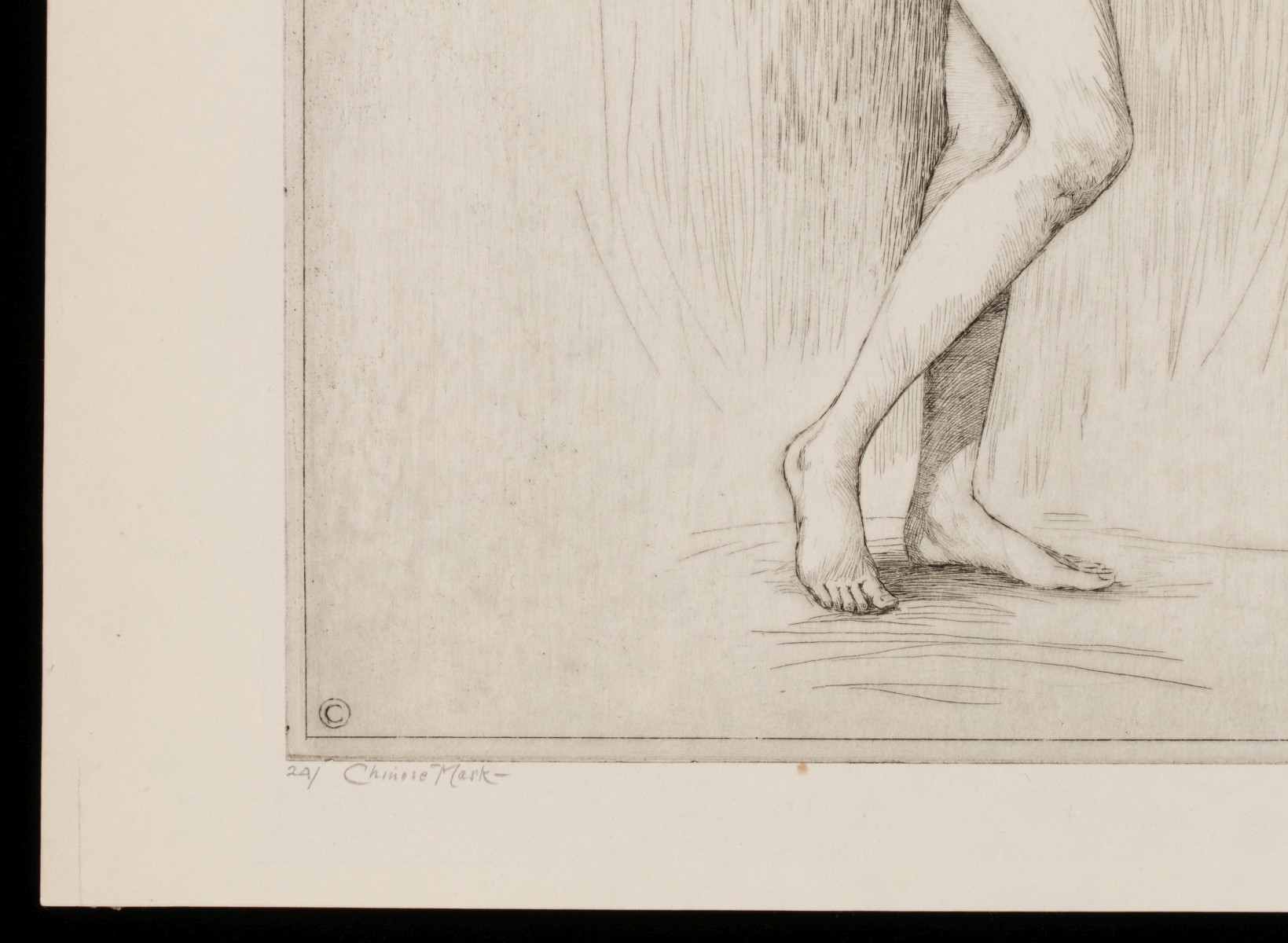 CHARLES SINDELAER (1885-1947) PENCIL SIGNED DRYPOINT
