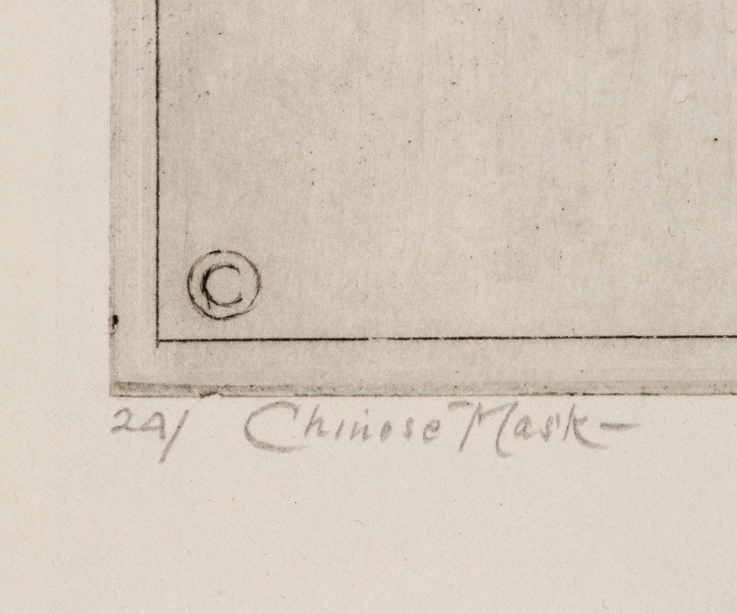 CHARLES SINDELAER (1885-1947) PENCIL SIGNED DRYPOINT