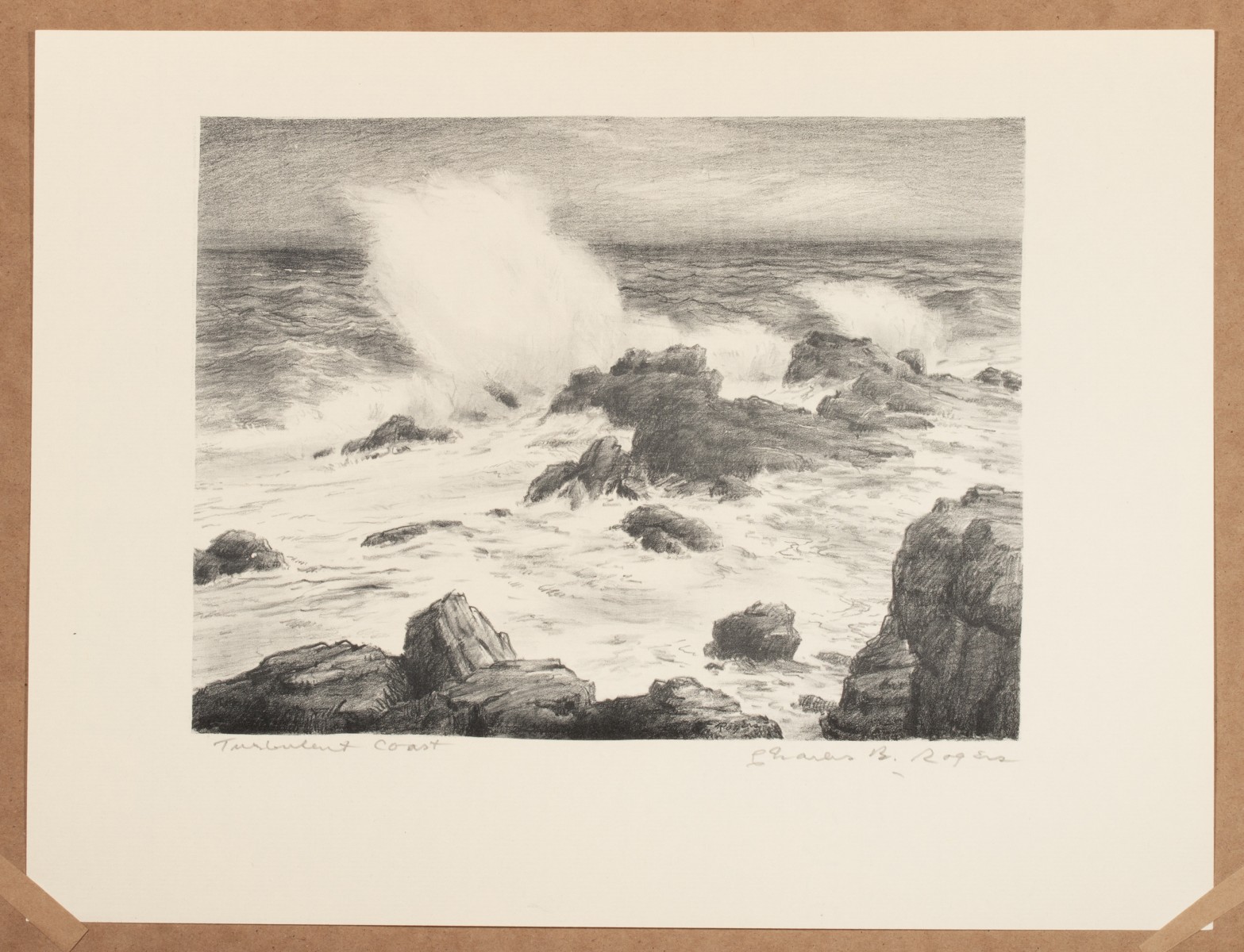 CHARLES ROGERS (1911-1987) PENCIL SIGNED LITHOGRAPH