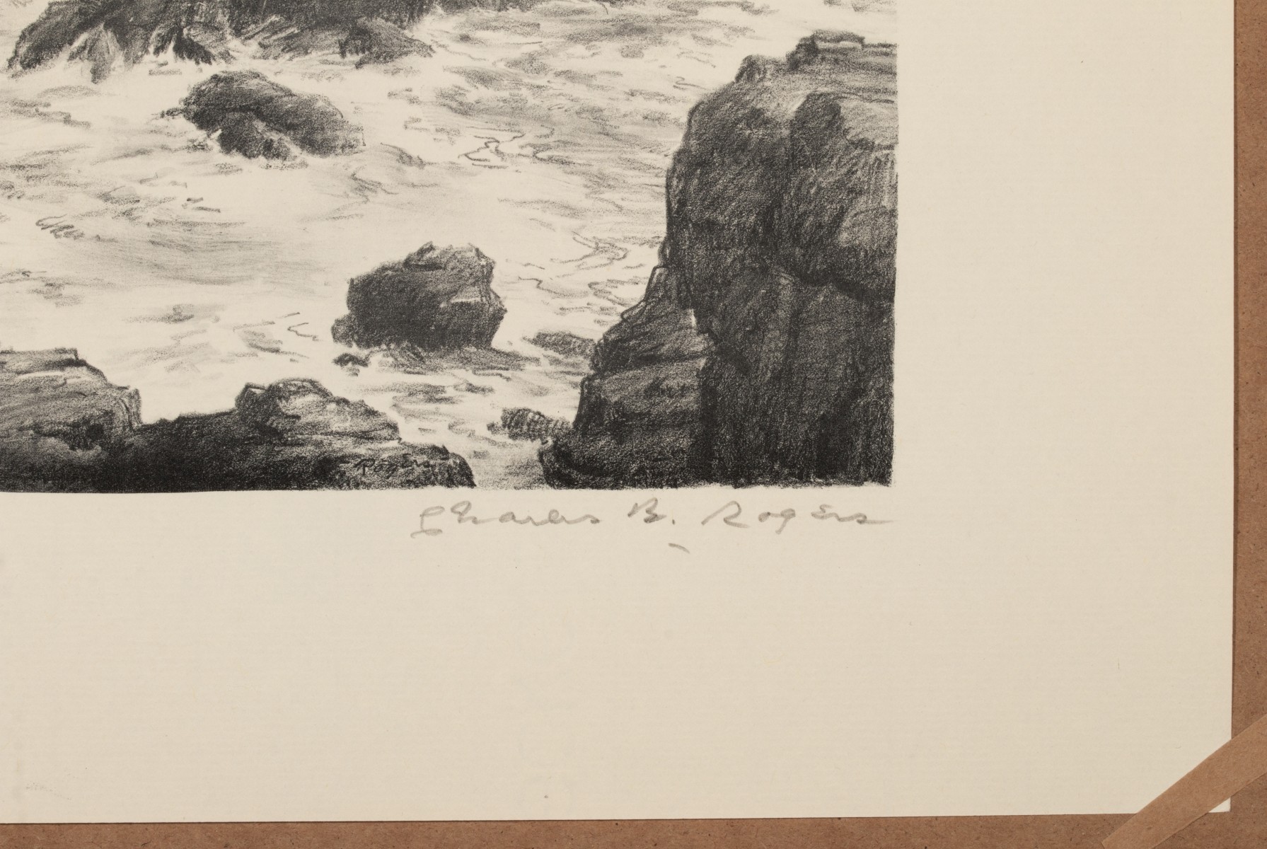 CHARLES ROGERS (1911-1987) PENCIL SIGNED LITHOGRAPH