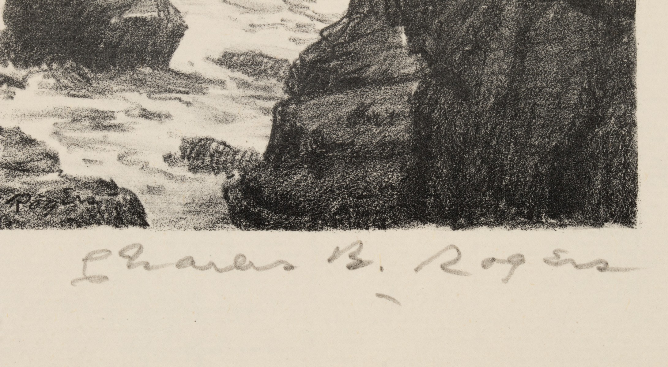 CHARLES ROGERS (1911-1987) PENCIL SIGNED LITHOGRAPH