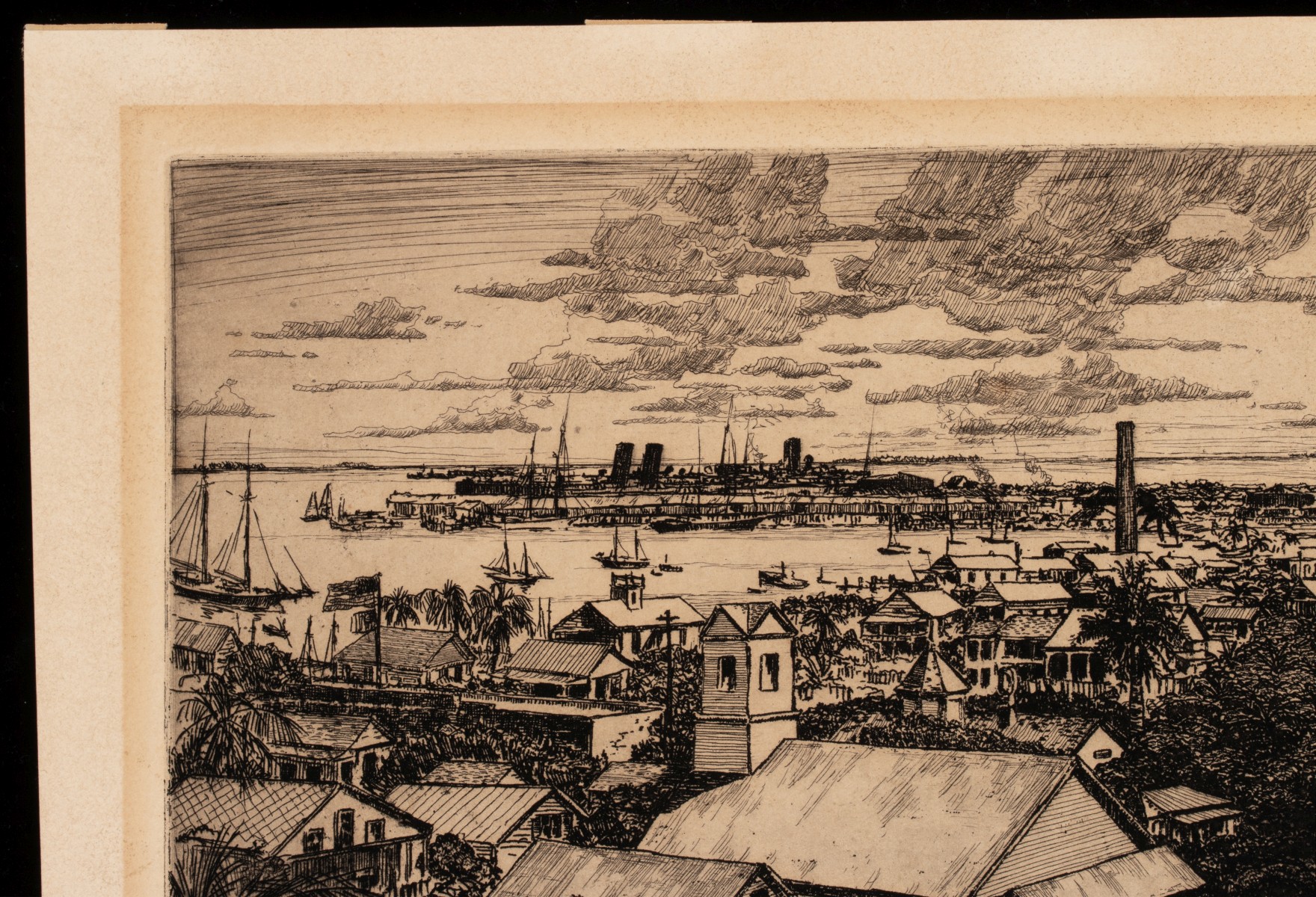 F. TOWNSEND MORGAN (1883-1965) PENCIL SIGNED ETCHING