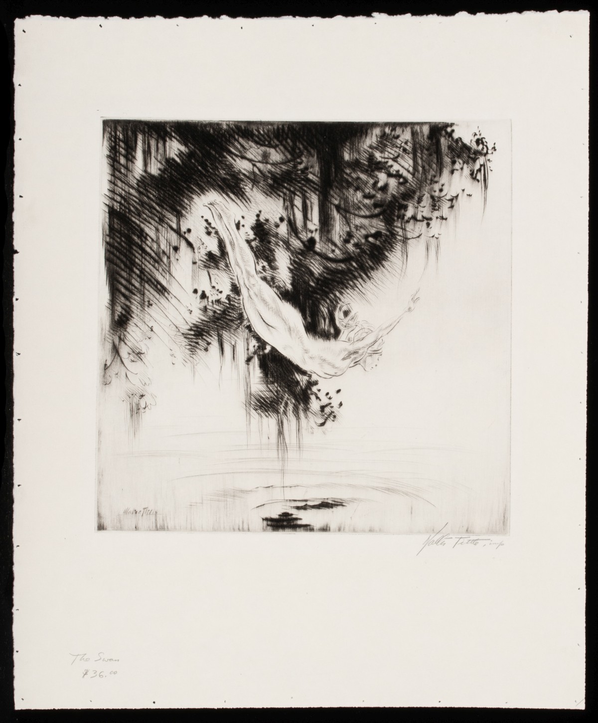 WALTER TITTLE (1883-1966) PENCIL SIGNED ETCHING