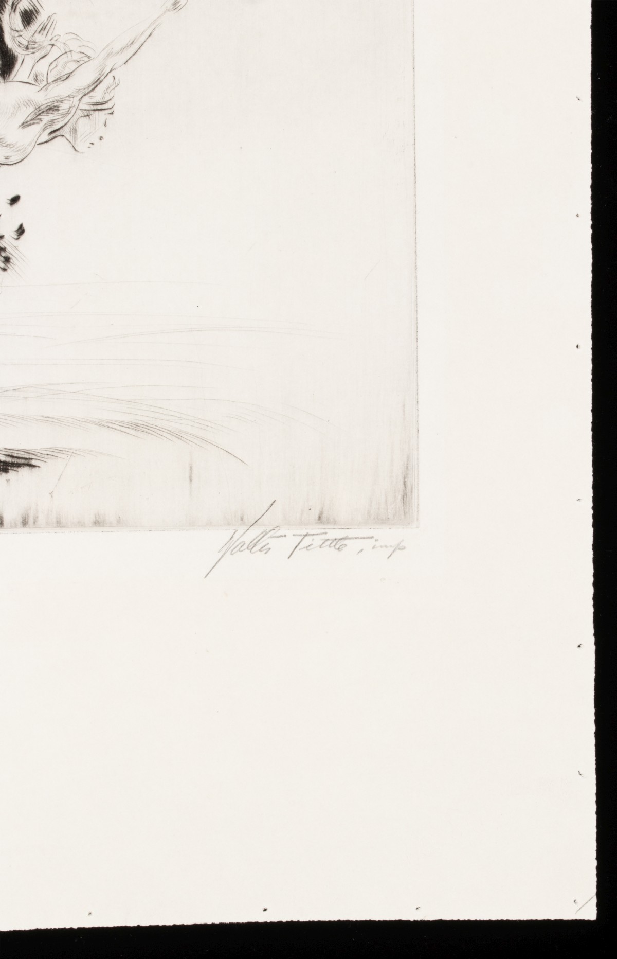 WALTER TITTLE (1883-1966) PENCIL SIGNED ETCHING