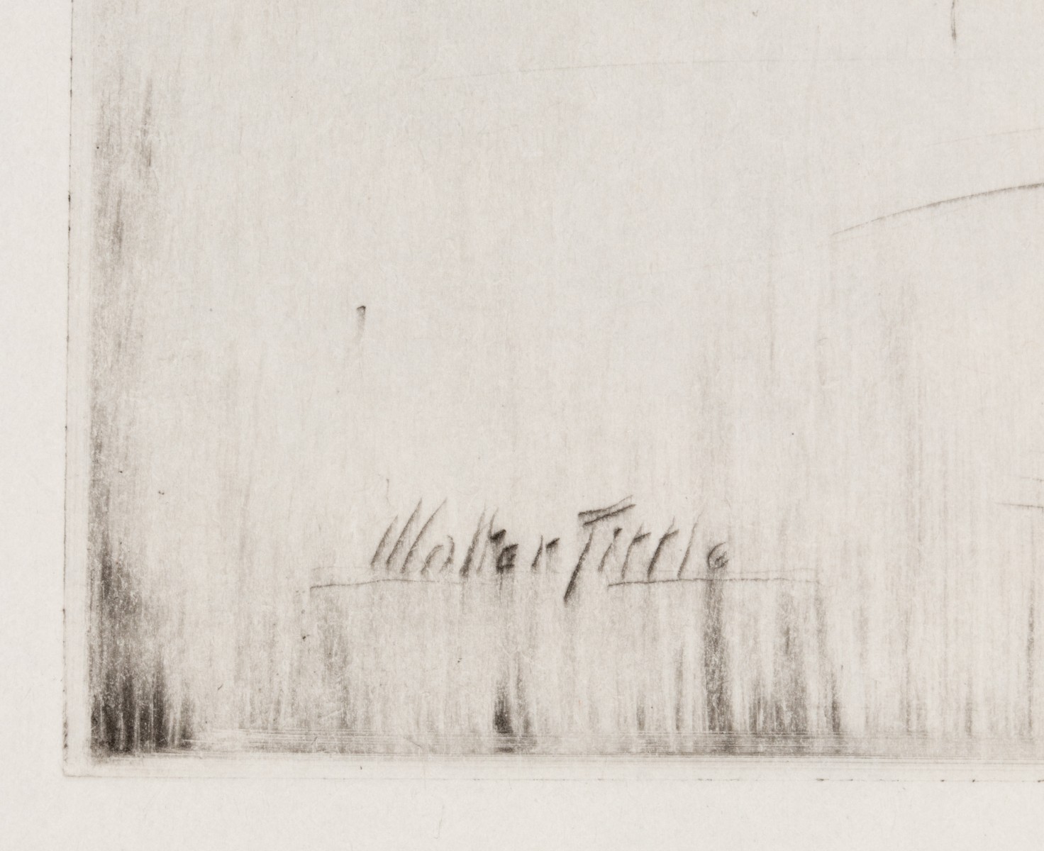WALTER TITTLE (1883-1966) PENCIL SIGNED ETCHING