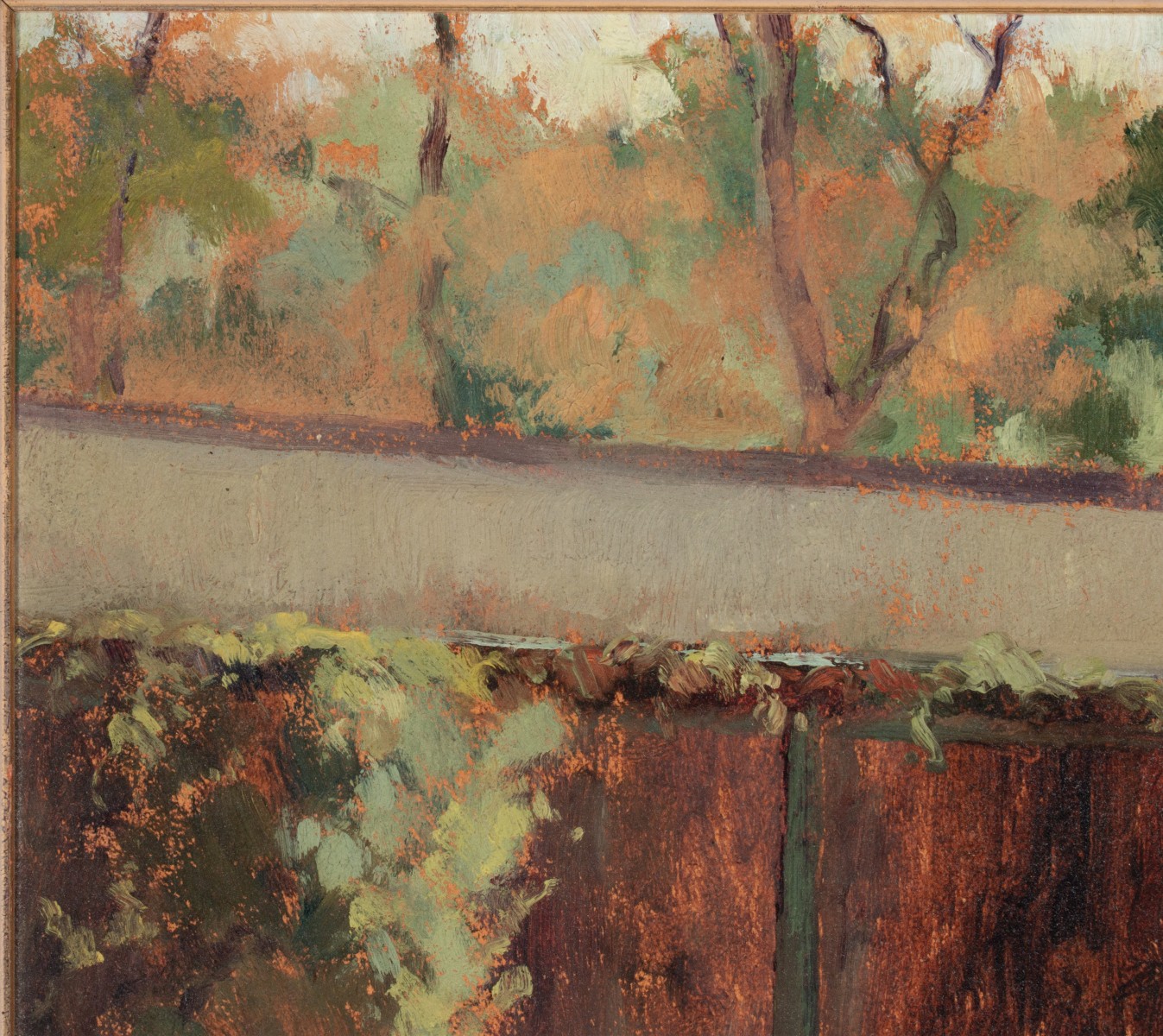 GERTRUDE FREYMAN (1901-1994) OIL ON ARTIST'S BOARD
