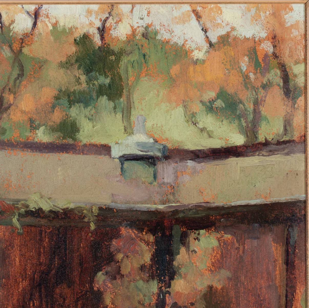 GERTRUDE FREYMAN (1901-1994) OIL ON ARTIST'S BOARD