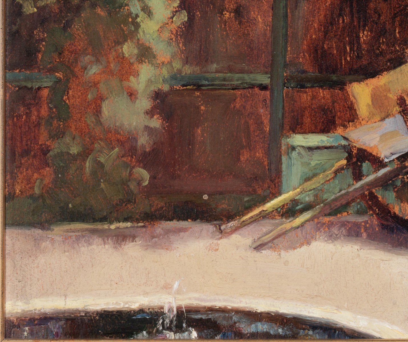 GERTRUDE FREYMAN (1901-1994) OIL ON ARTIST'S BOARD