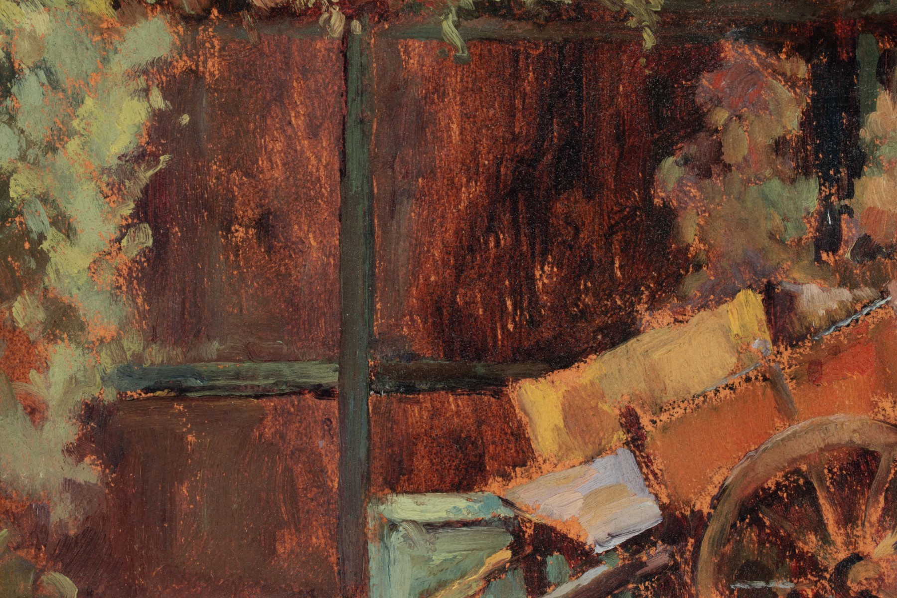 GERTRUDE FREYMAN (1901-1994) OIL ON ARTIST'S BOARD