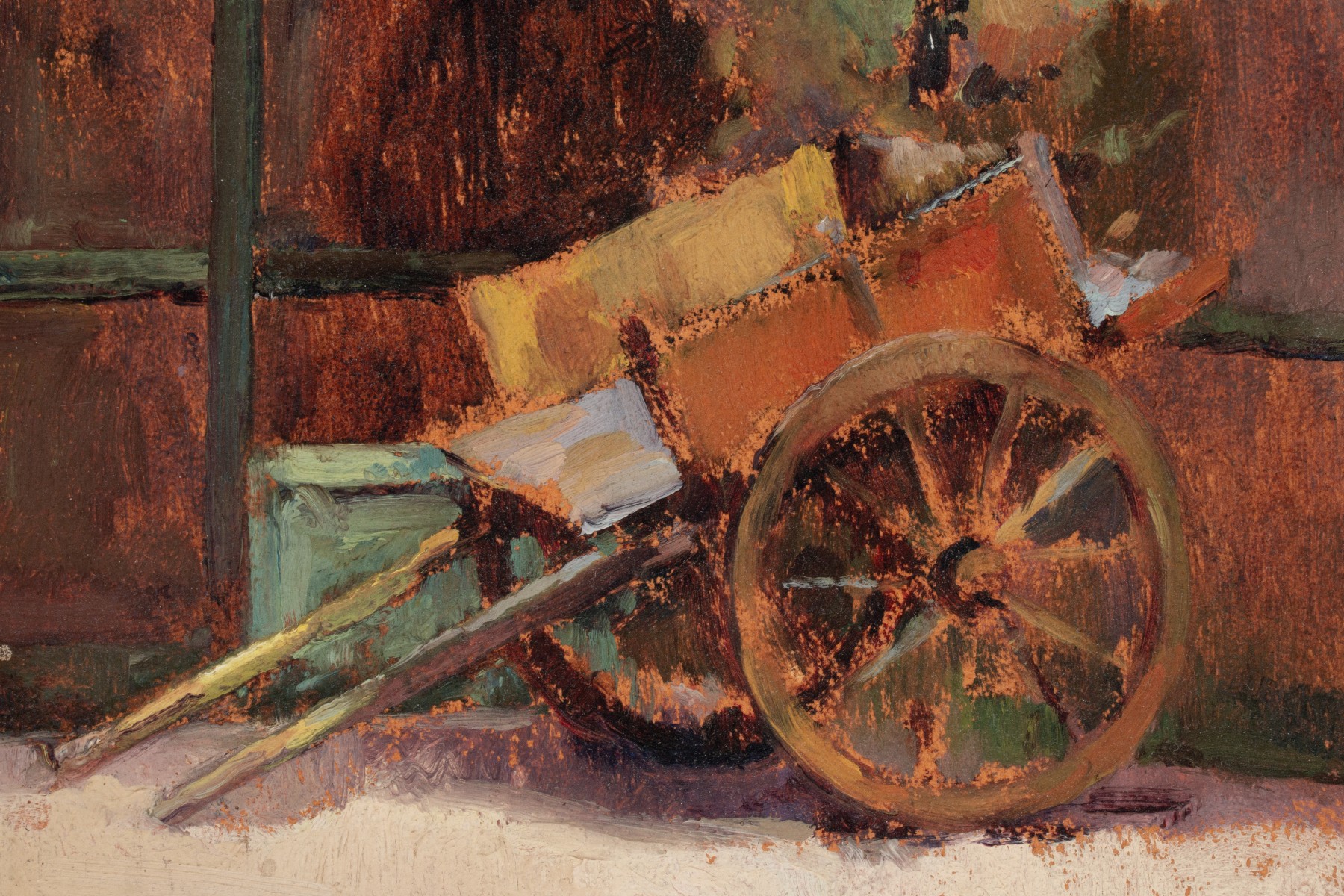 GERTRUDE FREYMAN (1901-1994) OIL ON ARTIST'S BOARD