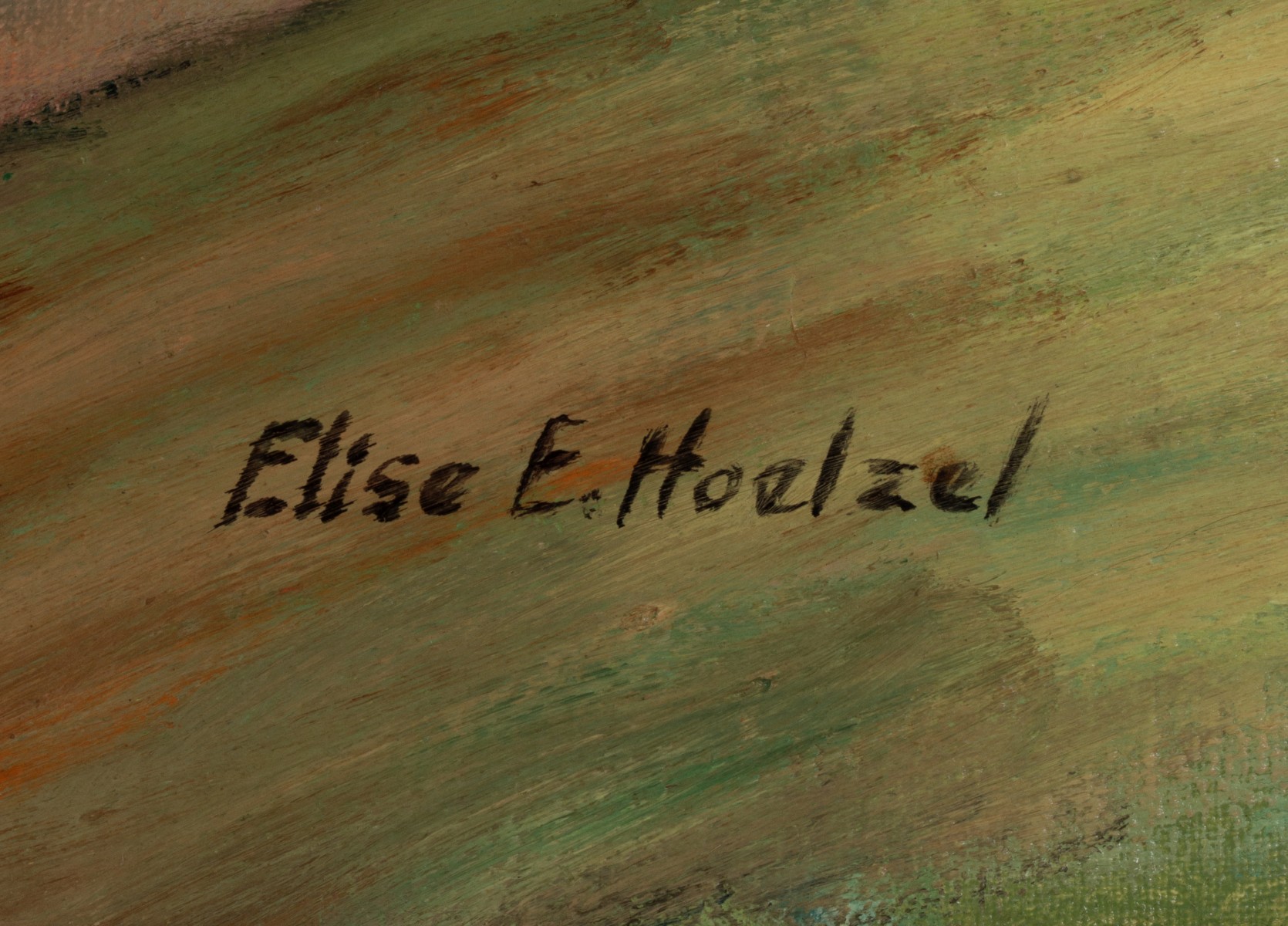 ELISE E. HOELZEL (1897-1976) OIL ON CANVAS