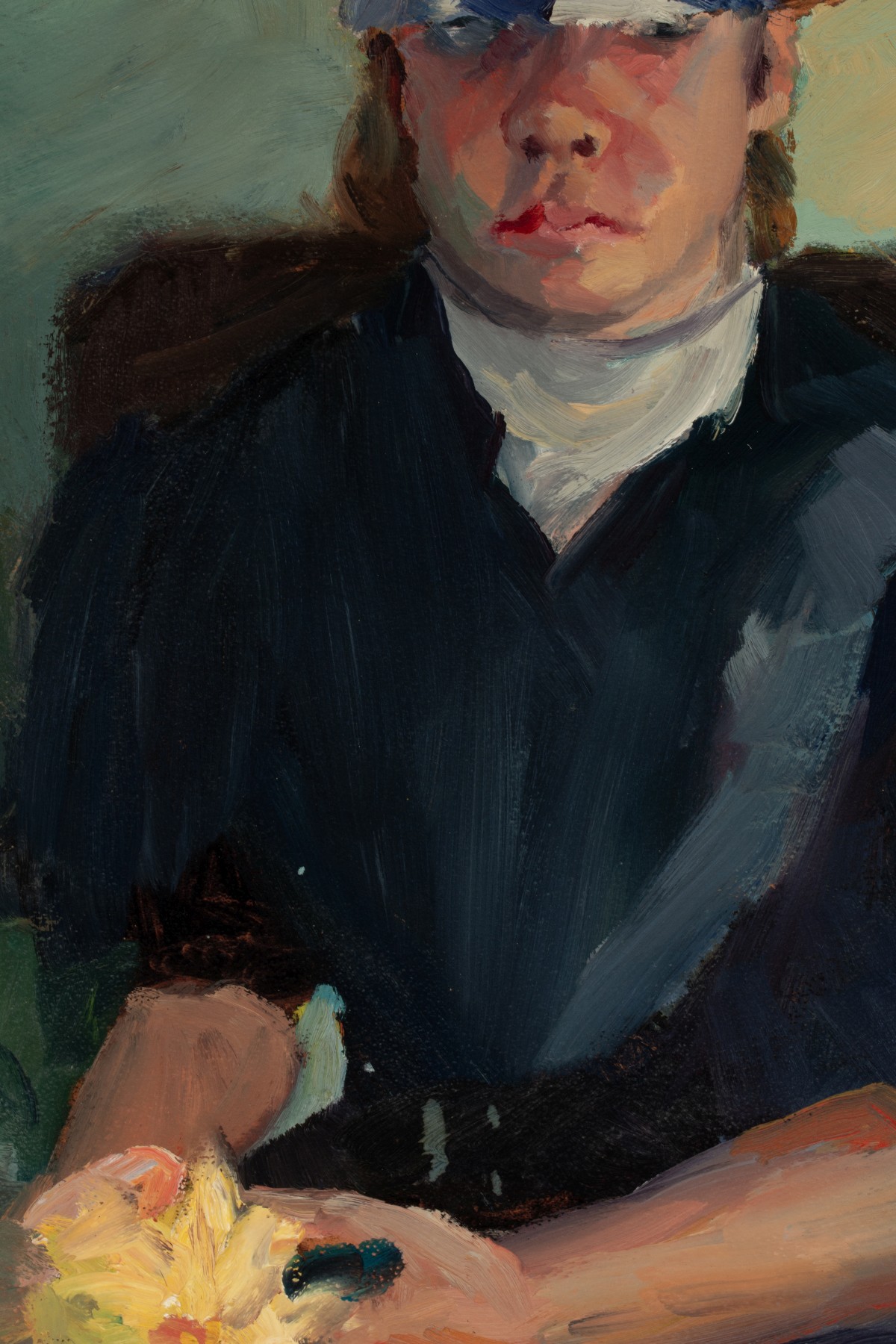 JANET KEENA (BORN 1951) OIL ON ARTIST'S BOARD