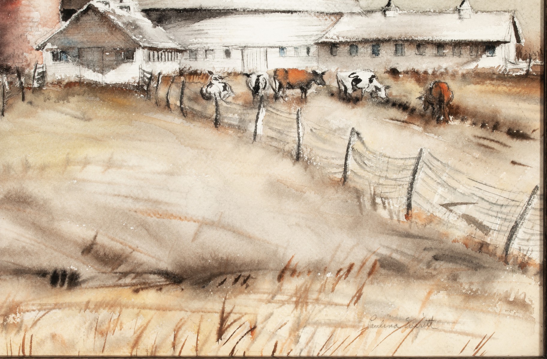 PAULINA EVERITT (1905-1996) WATERCOLOR ON PAPER