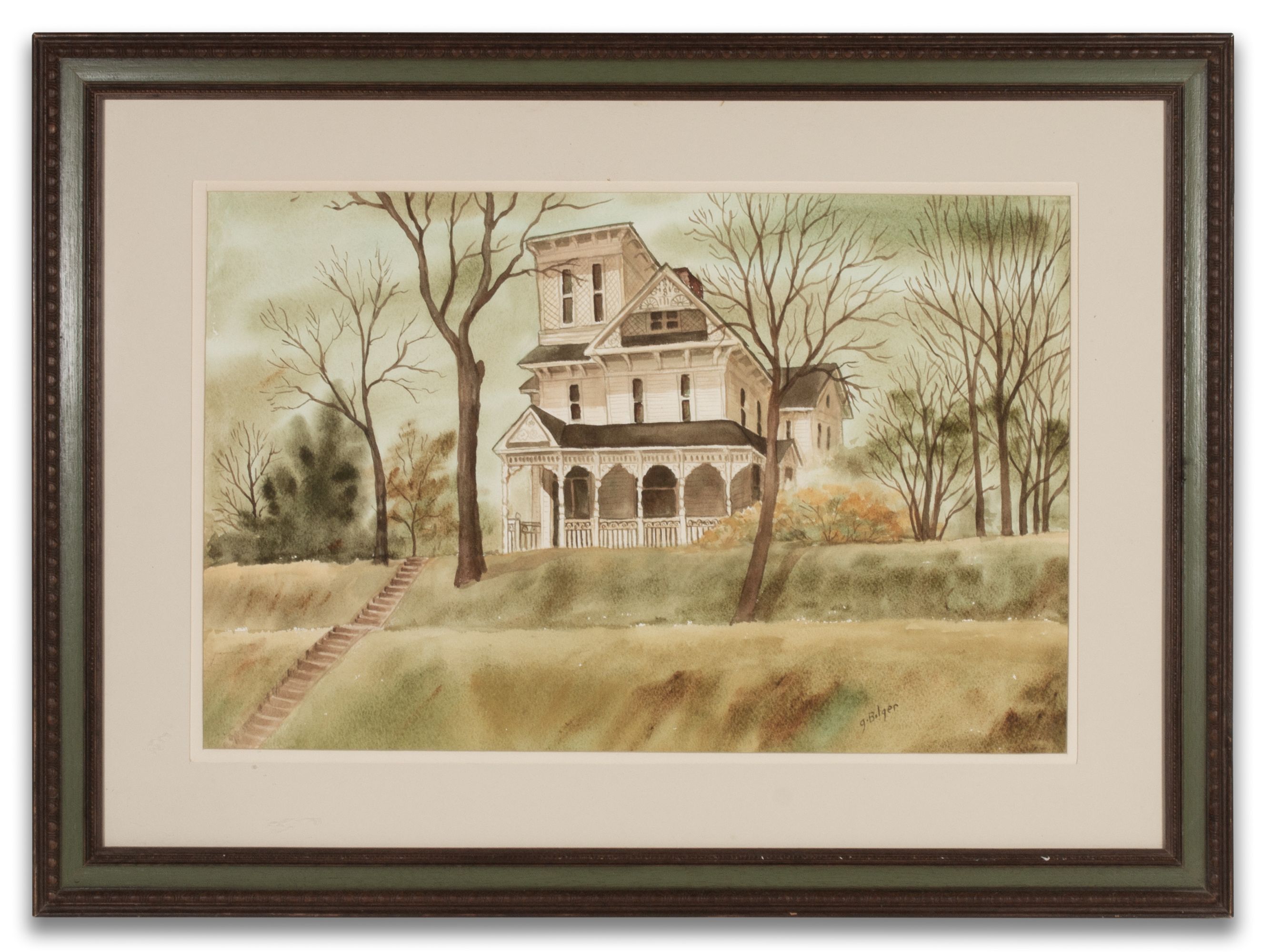 GRACE BILGER (KANSAS 1907-2000) TWO WATERCOLORS