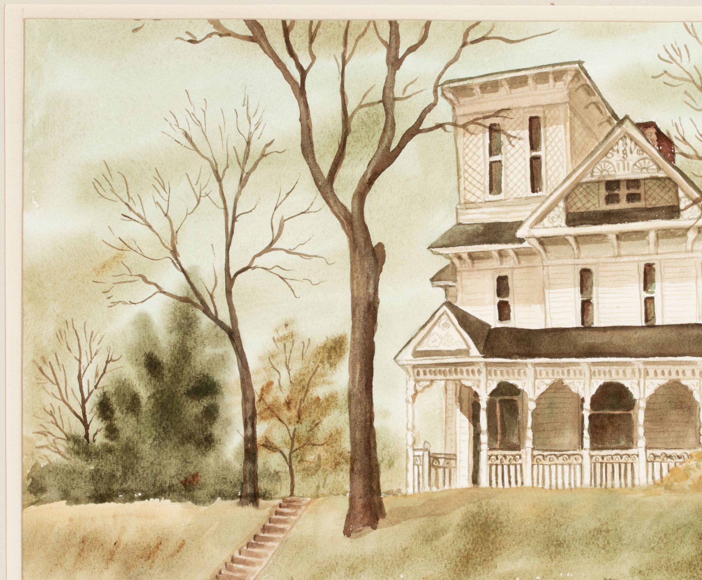 GRACE BILGER (KANSAS 1907-2000) TWO WATERCOLORS