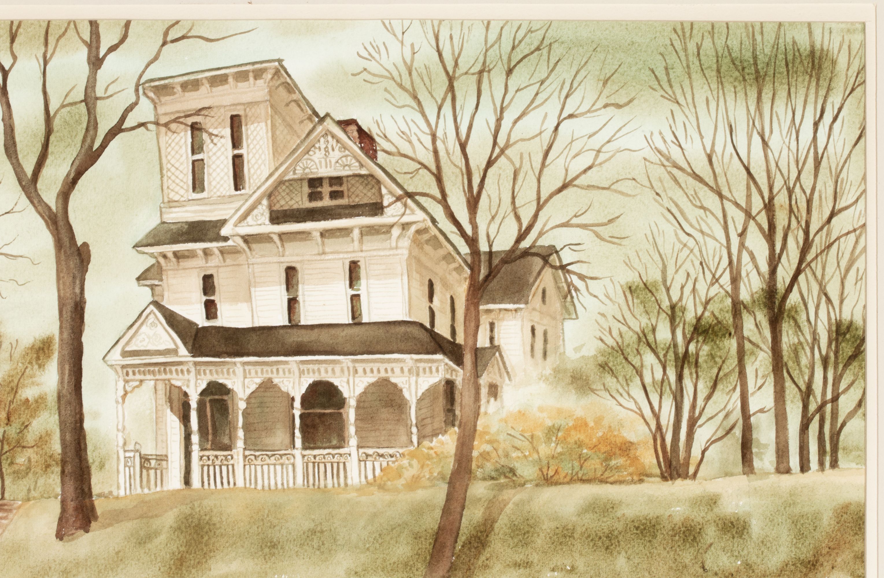 GRACE BILGER (KANSAS 1907-2000) TWO WATERCOLORS