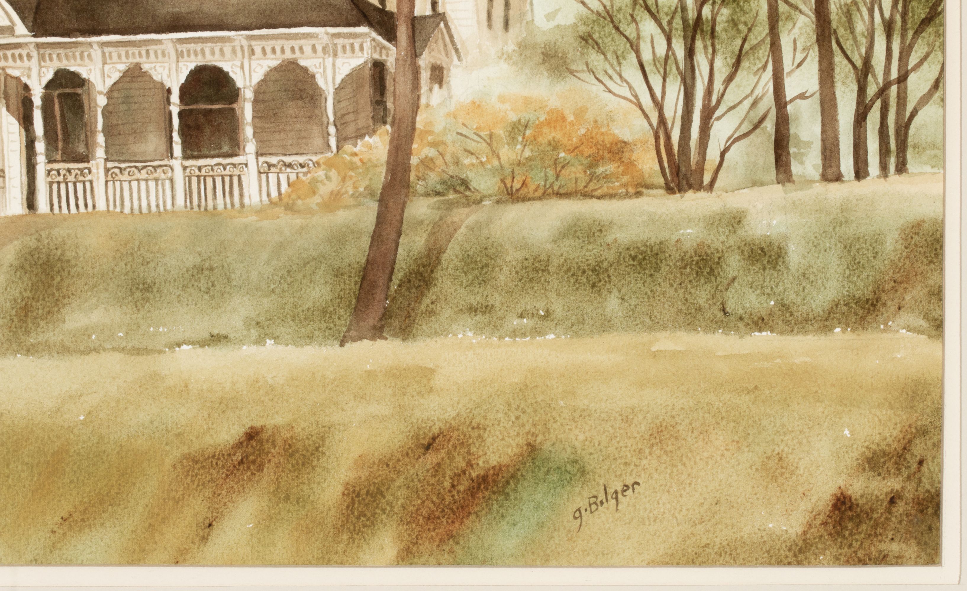 GRACE BILGER (KANSAS 1907-2000) TWO WATERCOLORS